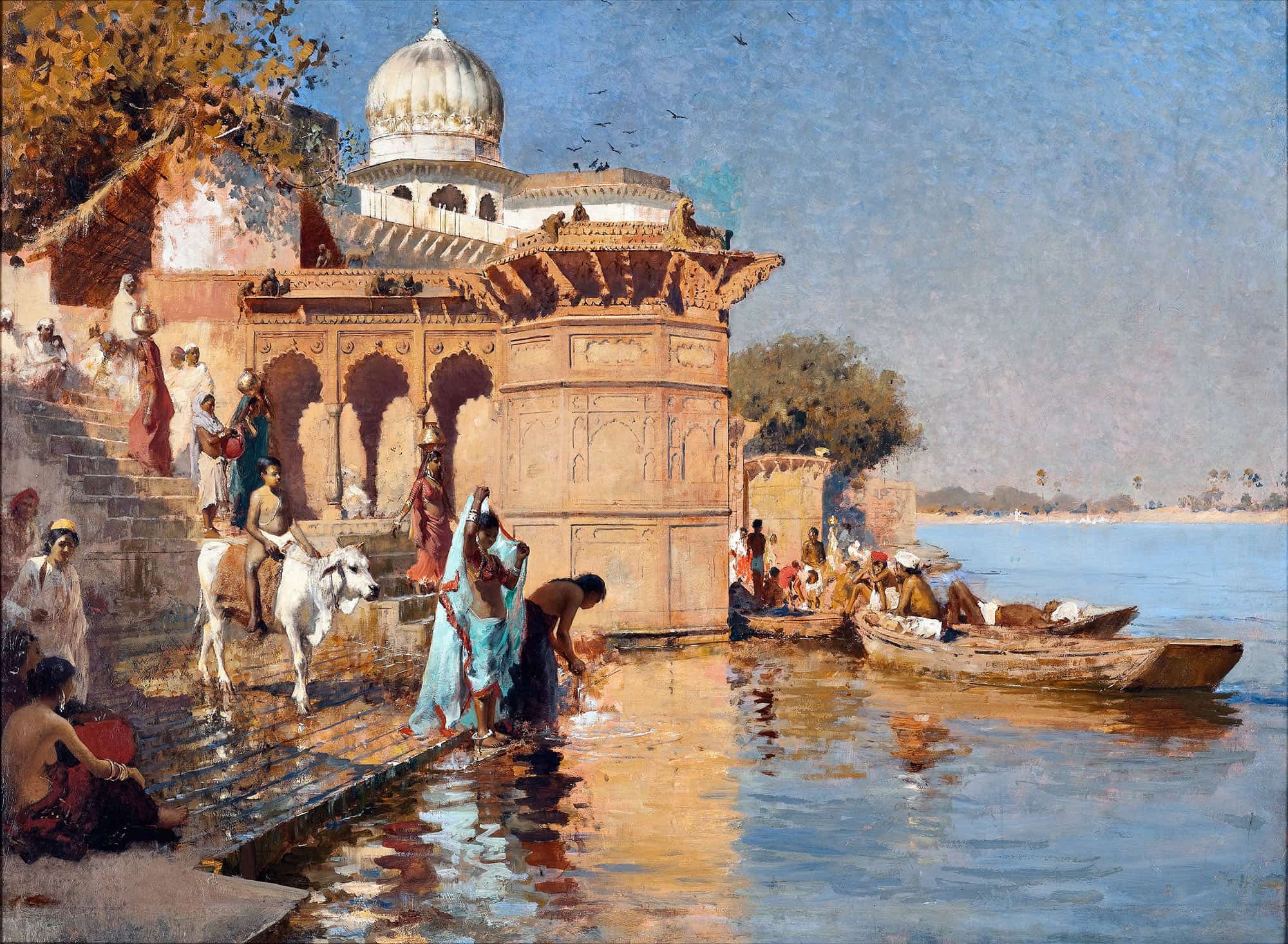 Along The Ghats Mathura by Edwin Lord Weeks - Image 2
