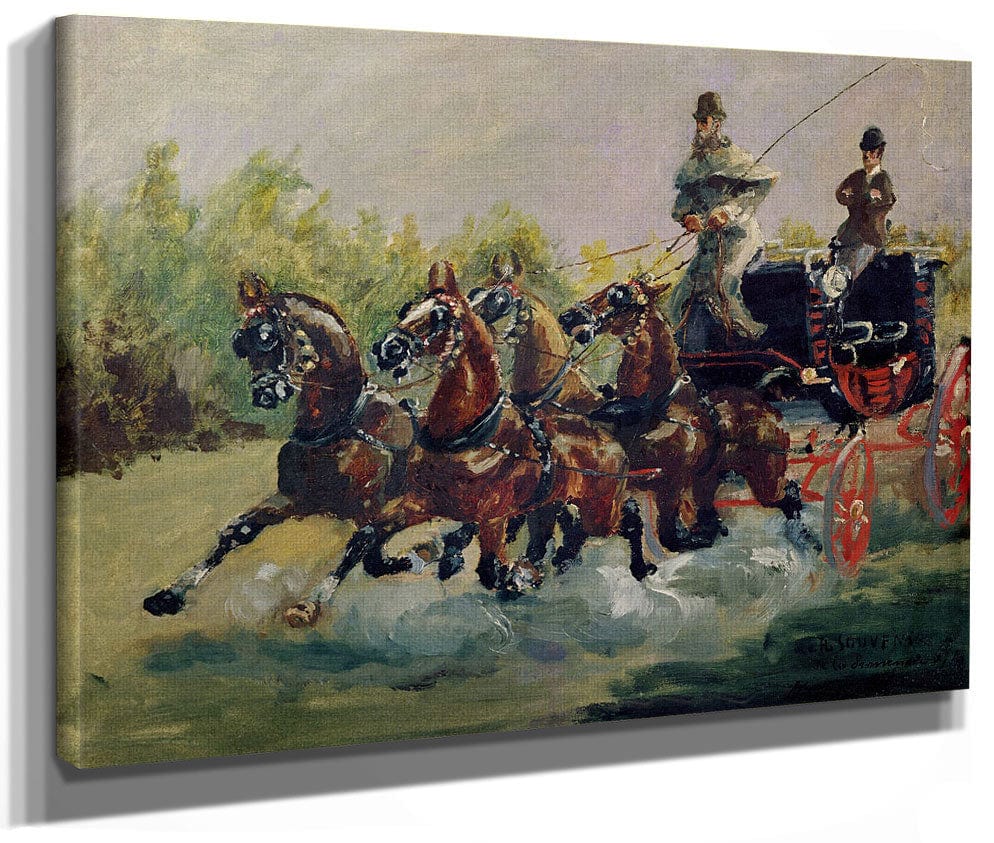 Alphonse De Toulouse Lautrec Monfa (1838 1913) Driving His Mail Coach In Nice By Henri Marie Raymond De Toulouse Lautrec Monfa