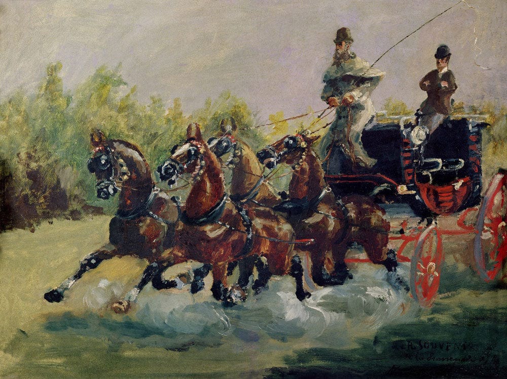 Alphonse De Toulouse Lautrec Monfa (1838 1913) Driving His Mail Coach In Nice By Henri Marie Raymond De Toulouse Lautrec Monfa - Image 5