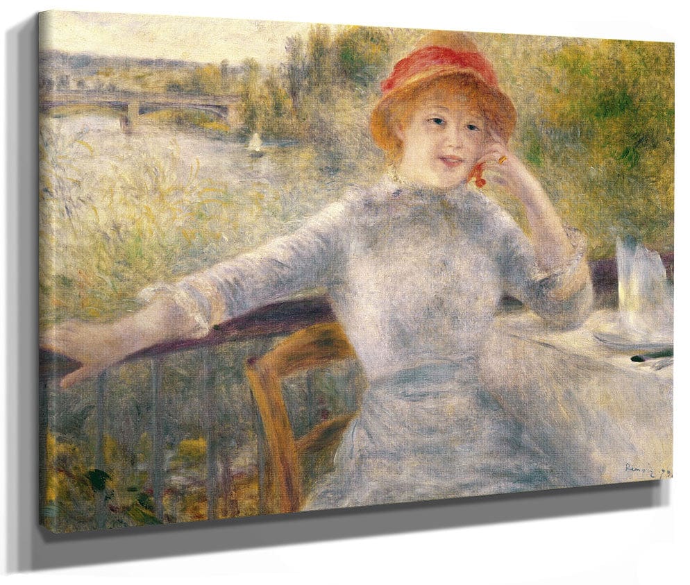 Alphonsine Fournaise (1845 1937) At The Grenouillere By Pierre Auguste Renoir