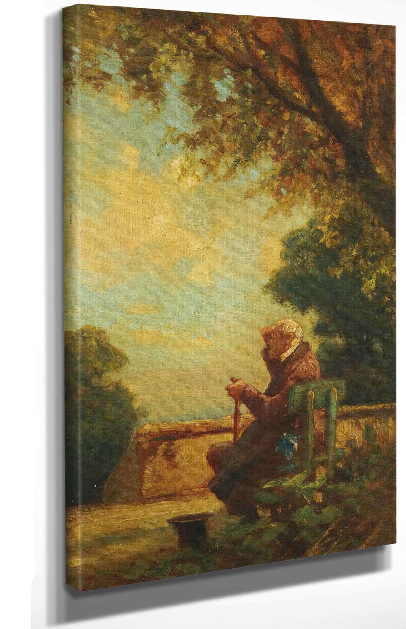 Alter Mann Auf Einer Bank C by Carl Spitzweg - Image 4