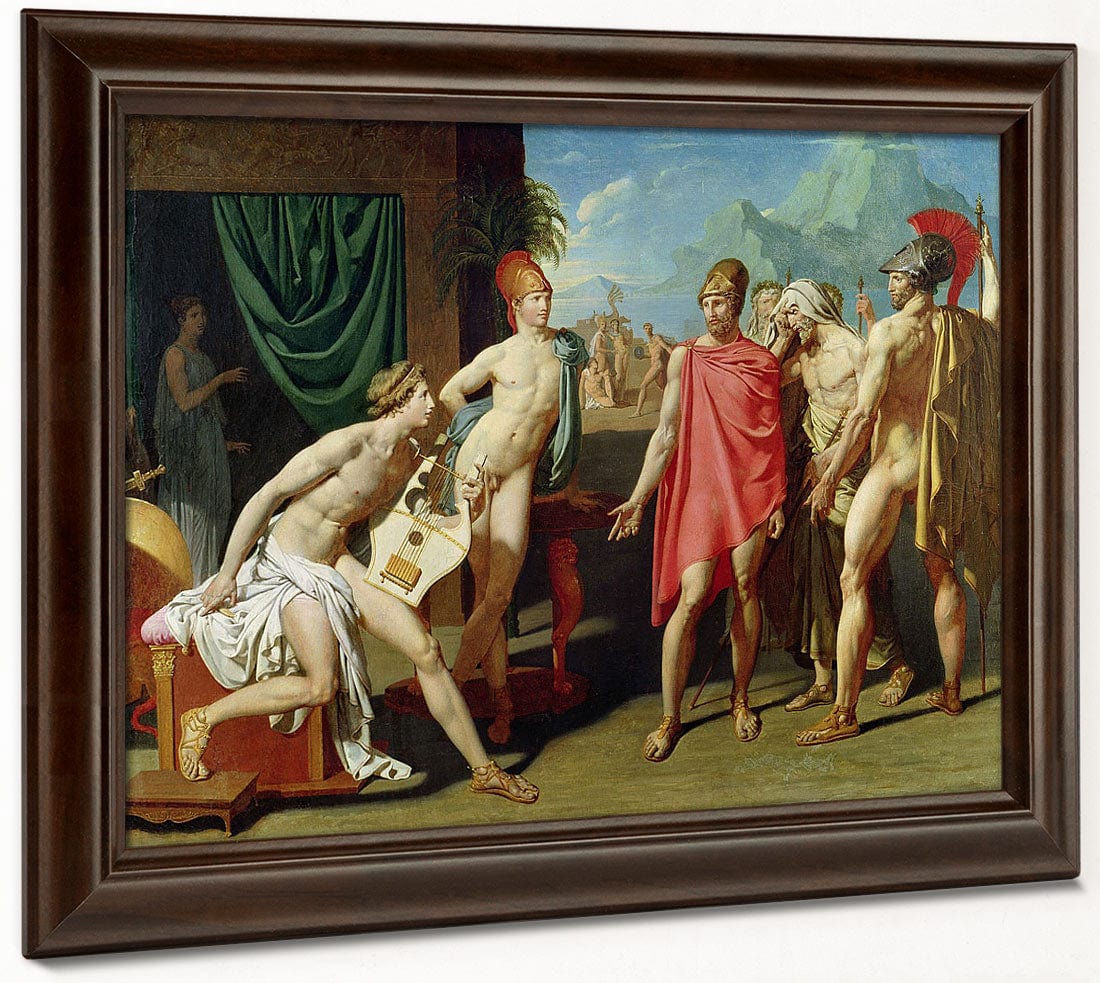 Ambassadors Sent By Agamemnon To Urge Achilles To Fight By Jean Auguste Dominique Ingres - Image 4