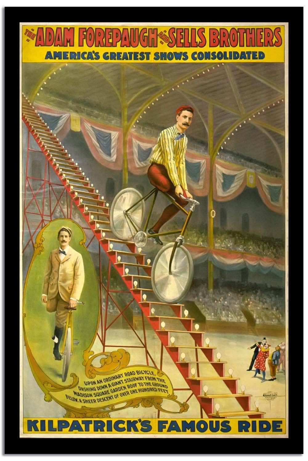 America Greatest Shows Consolidated  Vintage Circus Poster - Image 2