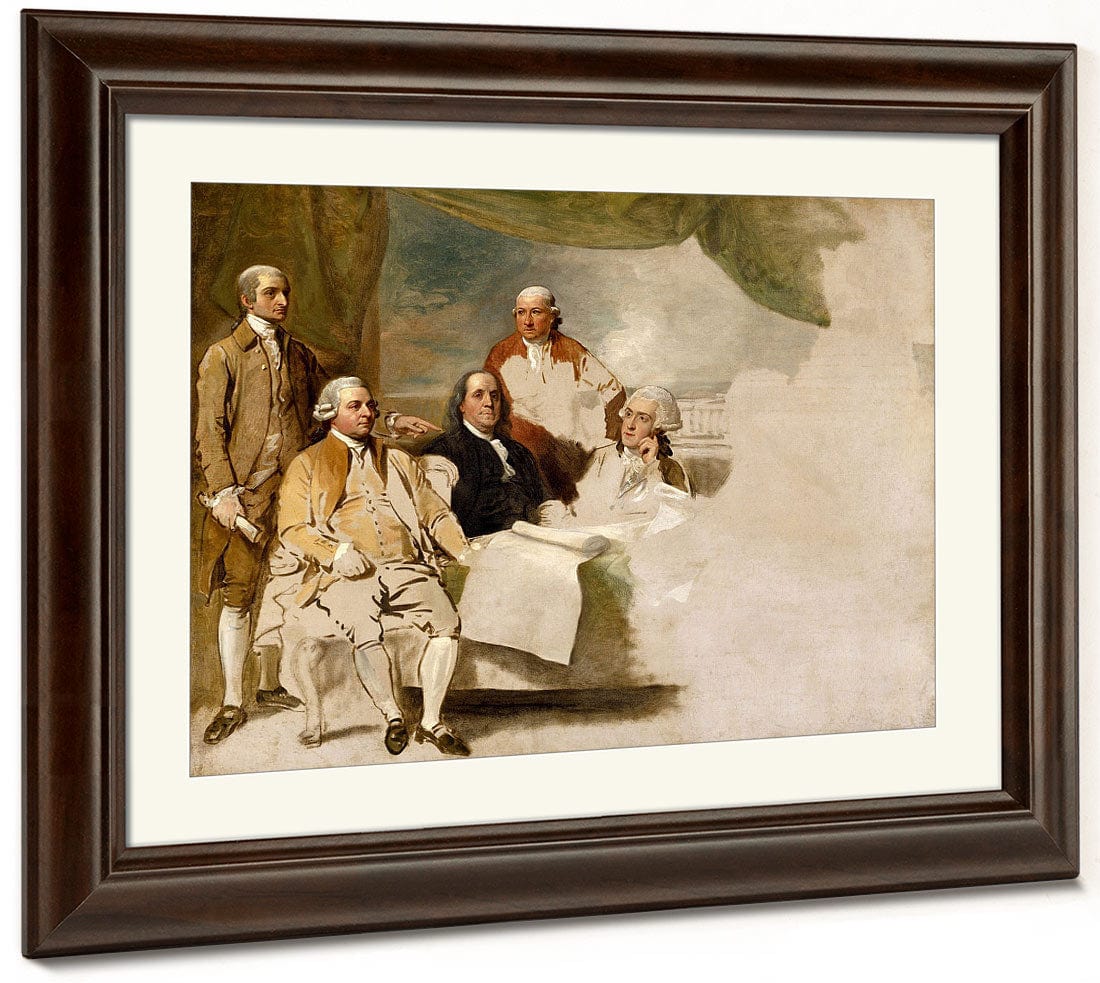 American Commissioners Of The Preliminary Peace Negotiations With Great Brititan By Benjamin West - Image 5