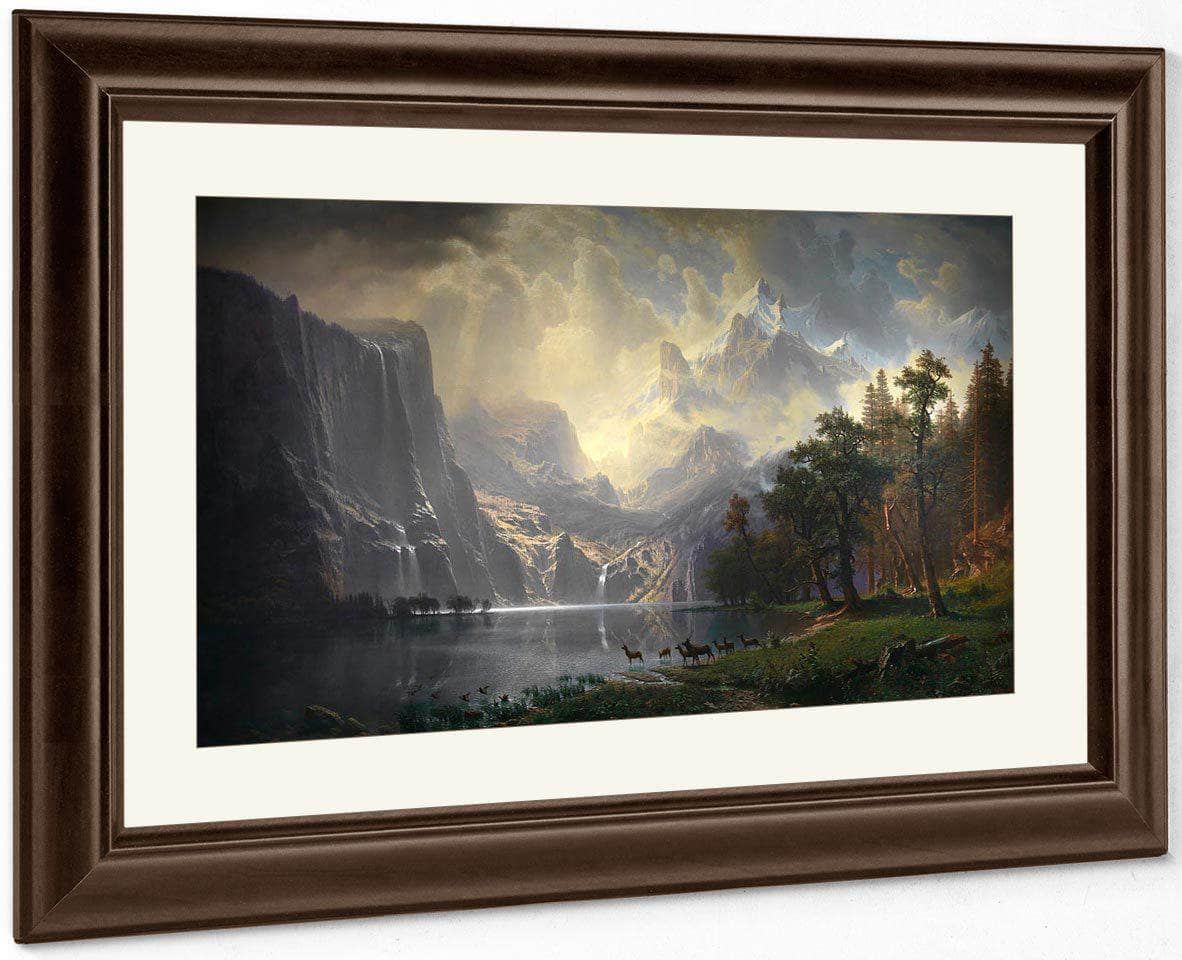 Among The Sierra Nevada, California By Albert Bierstadt - Image 3