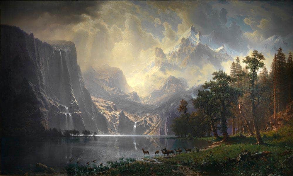 Among The Sierra Nevada, California By Albert Bierstadt - Image 5