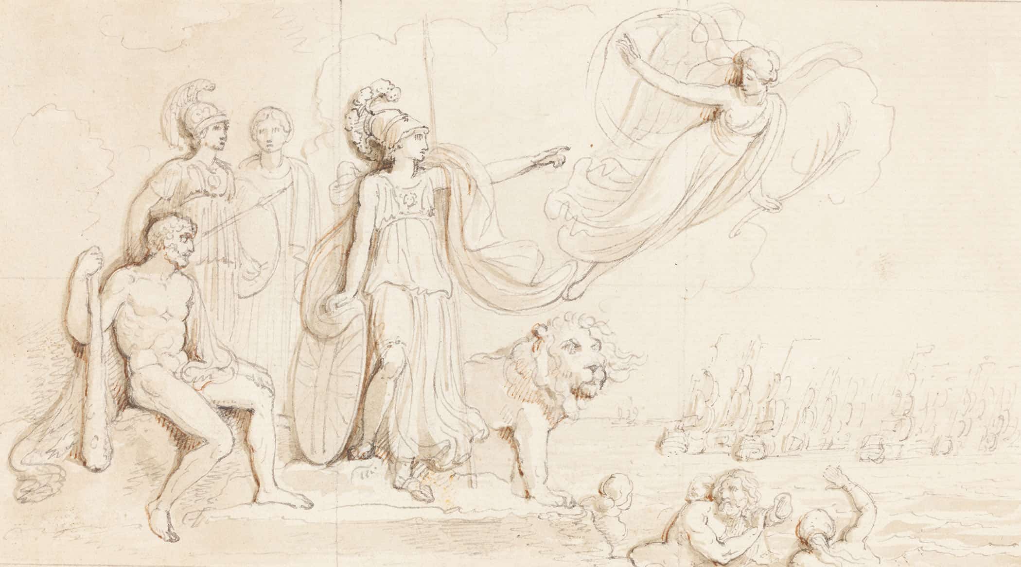 An Allegory Of Britains Naval Might by Robert Smirke - Image 2