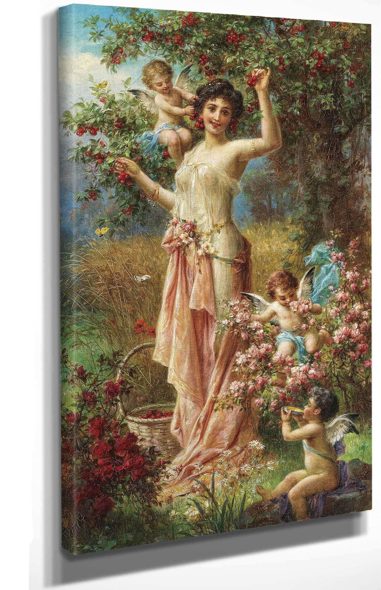 An Allegory Of Summer With Messengers Of Love by Hans Zatzka - Image 4