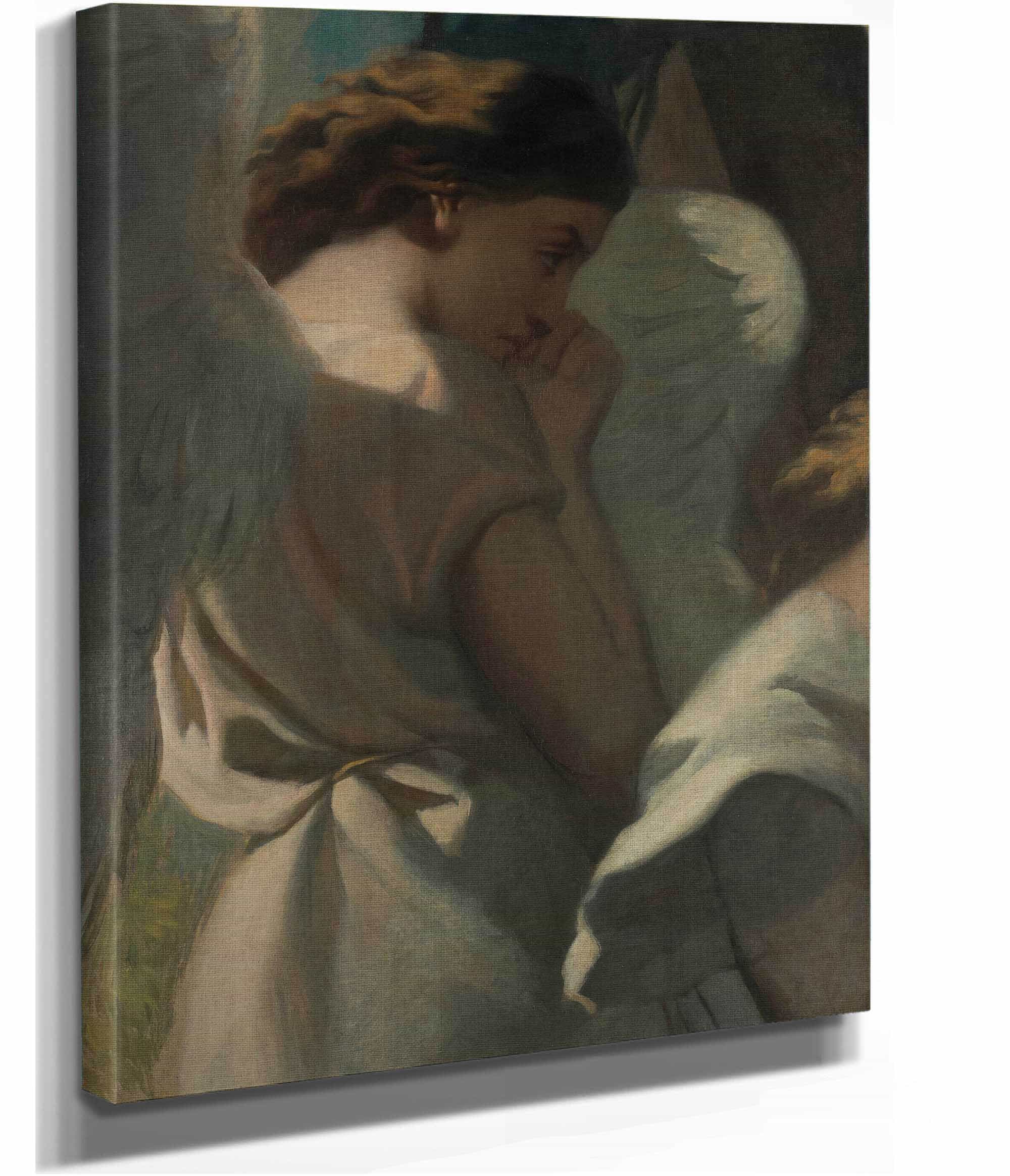 An Angel Praying In The Garden Of Olives by Theodore Chasseriau - Image 2