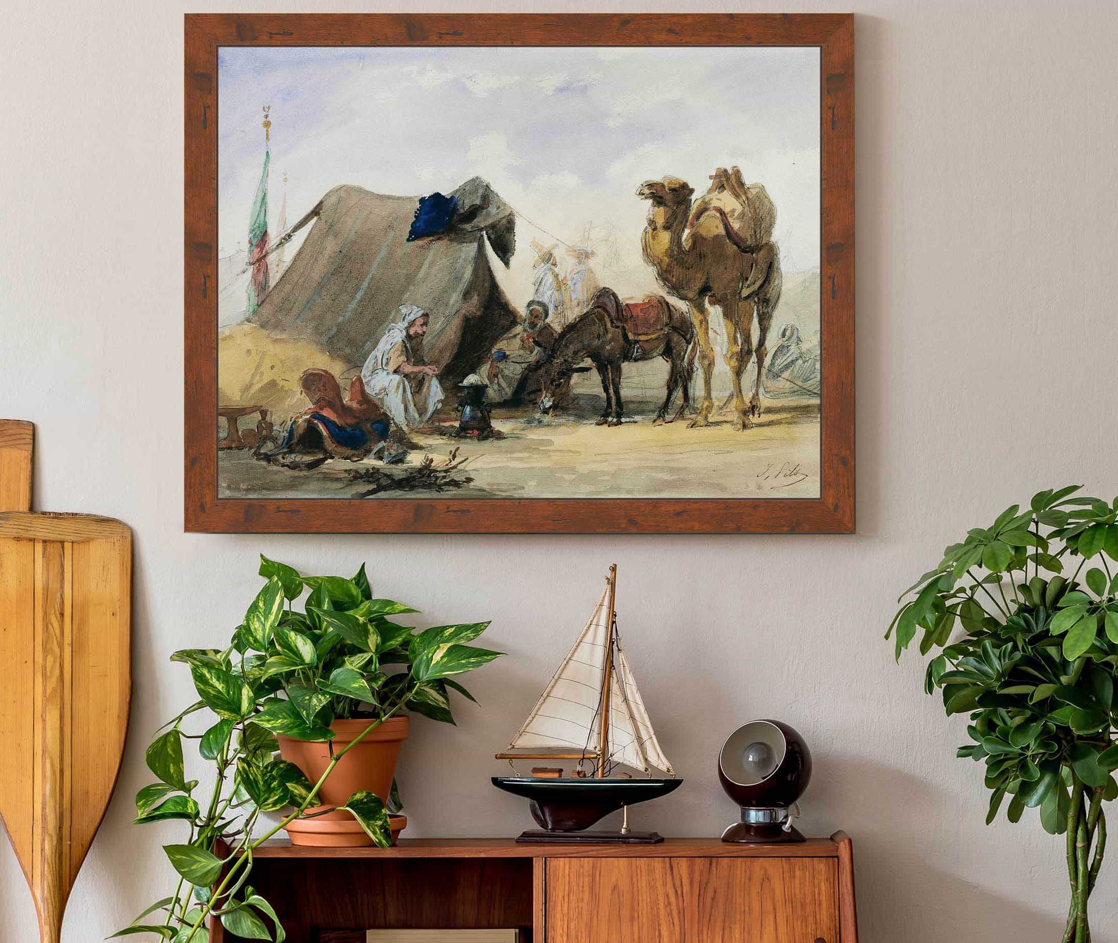An Arab Encampment by Isidore Pils - Image 3