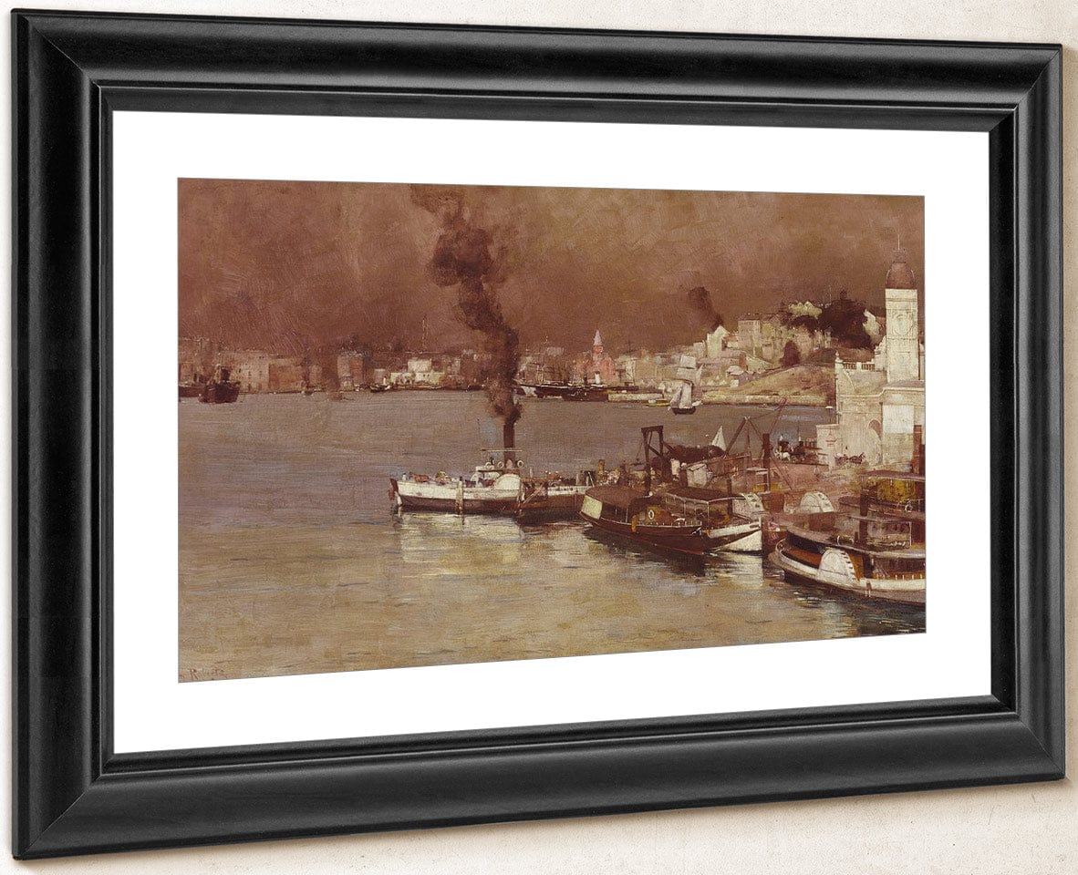 An Autumn Morning, Milson's Point, Sydney By Tom Roberts - Image 2