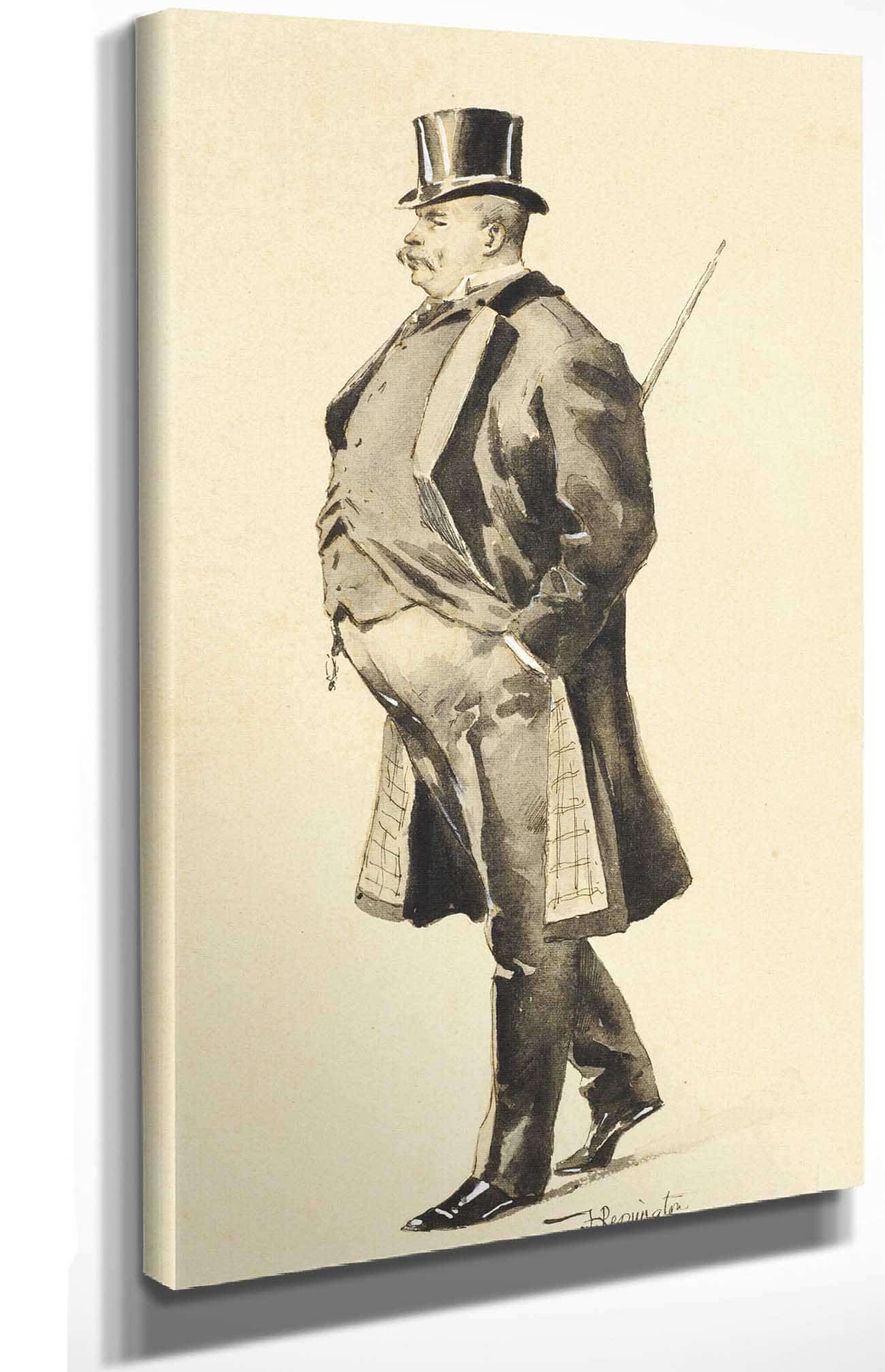 An East Side Politician About by Frederic Remington - Image 4