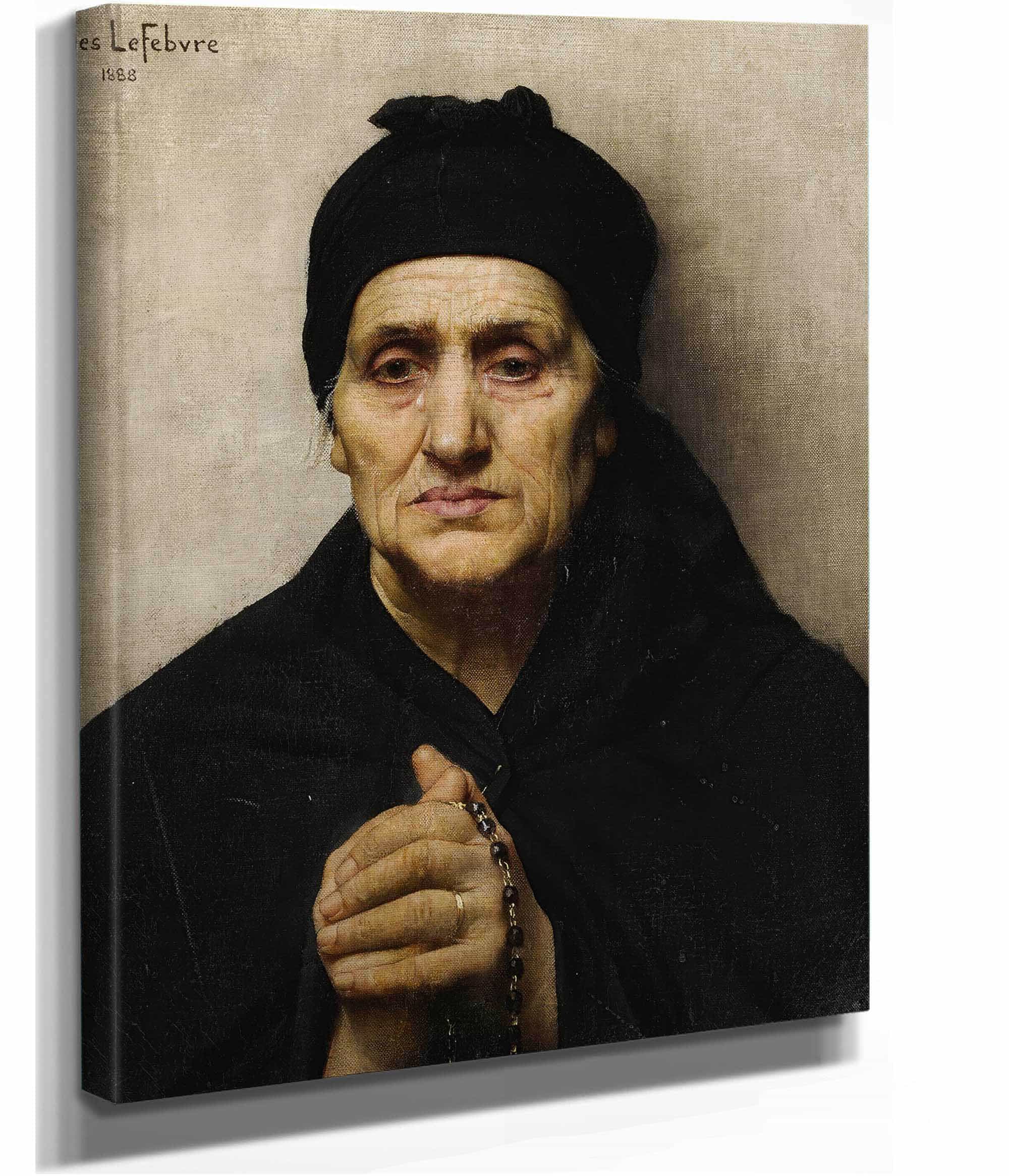 An Elderly Greek Woman by Jules Joseph Lefebvre - Image 2