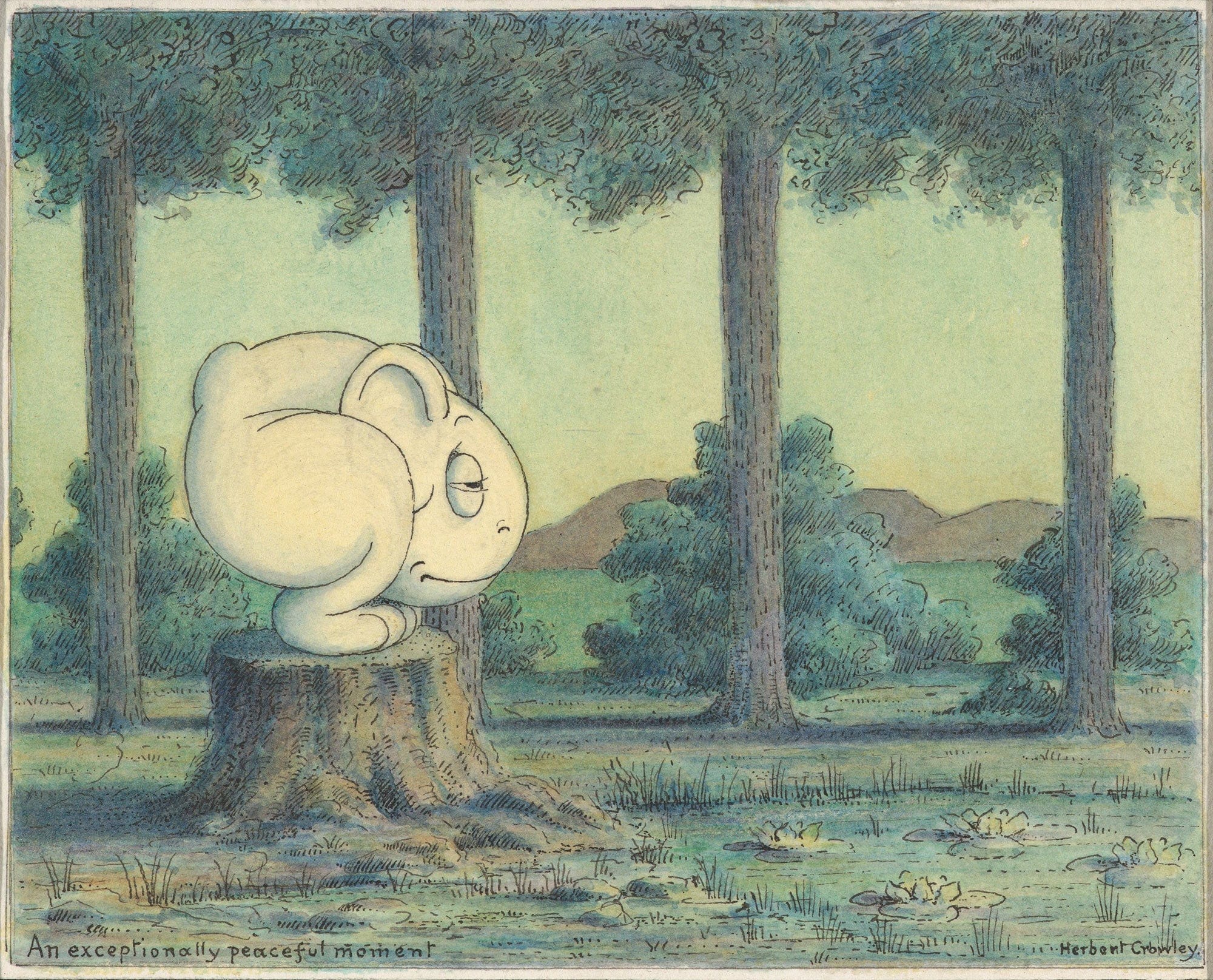 An Exceptionally Peaceful Moment by Herbert Crowley