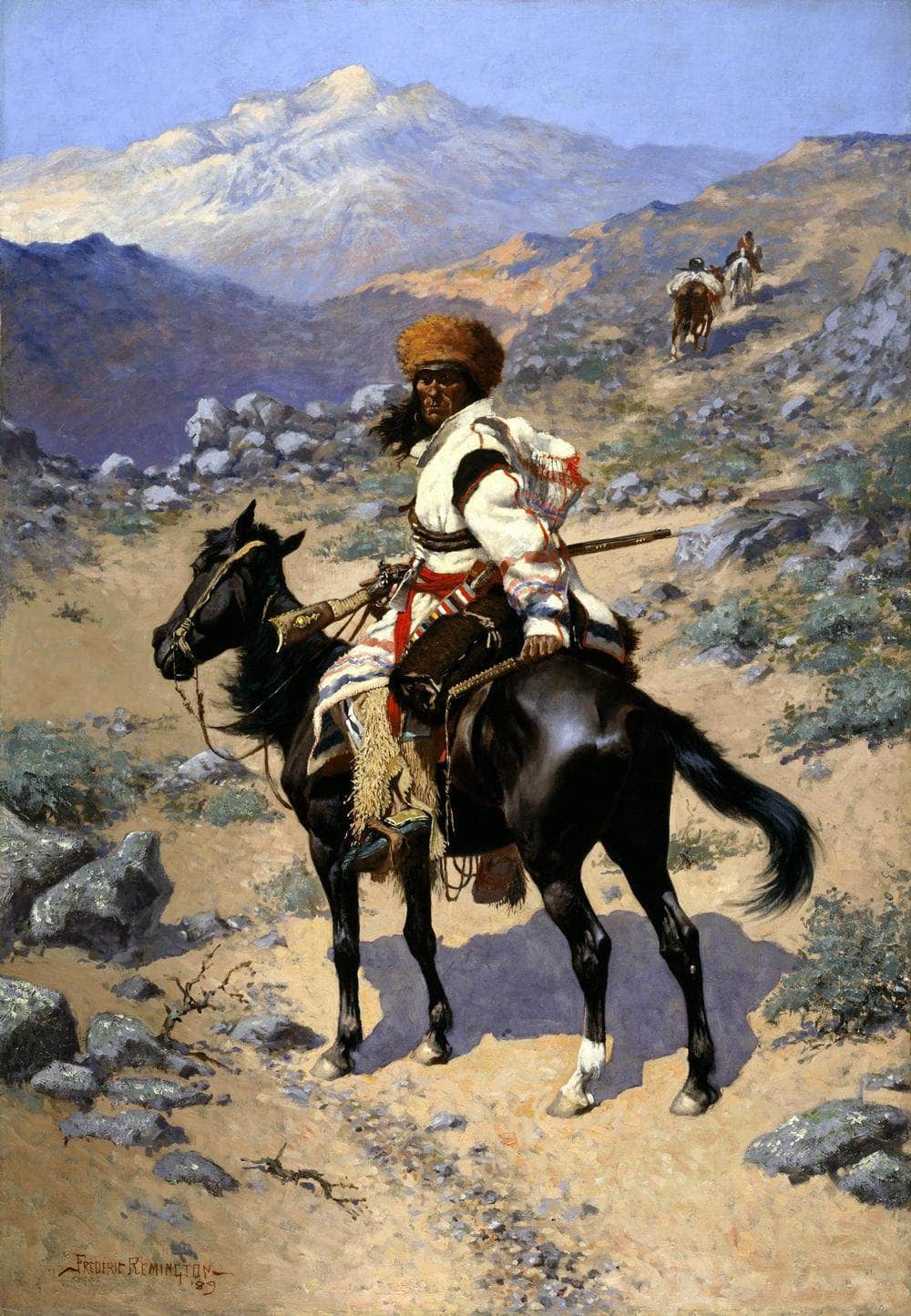 An Indian Trapper Painting Frederic Remington Canvas Art - Image 5