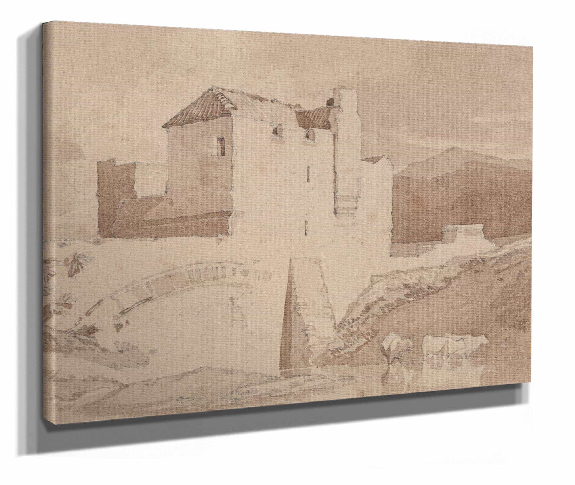 An Old Building by John Sell Cotman - Image 2