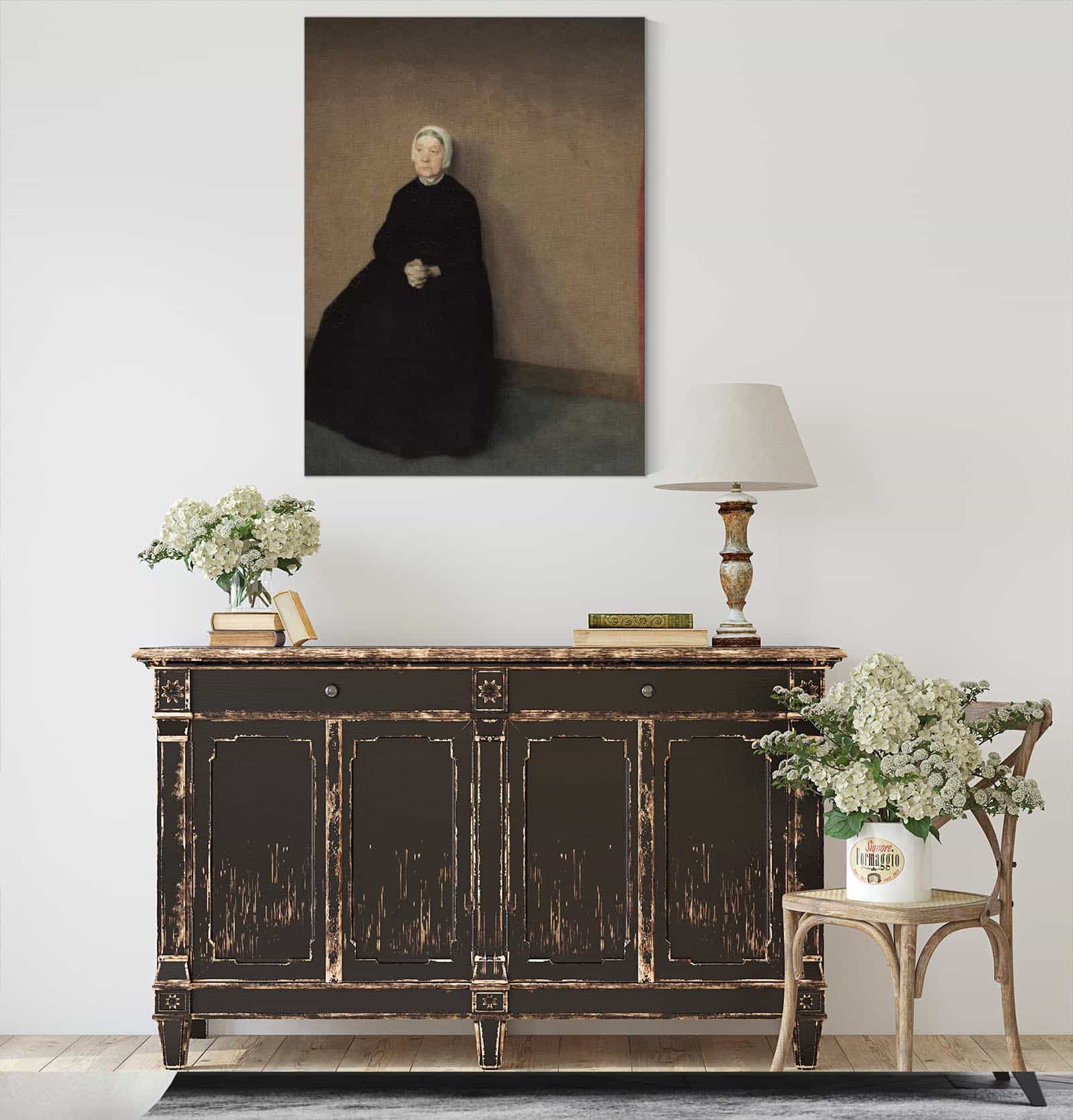 An Old Woman by Vilhelm Hammershoi - Image 4