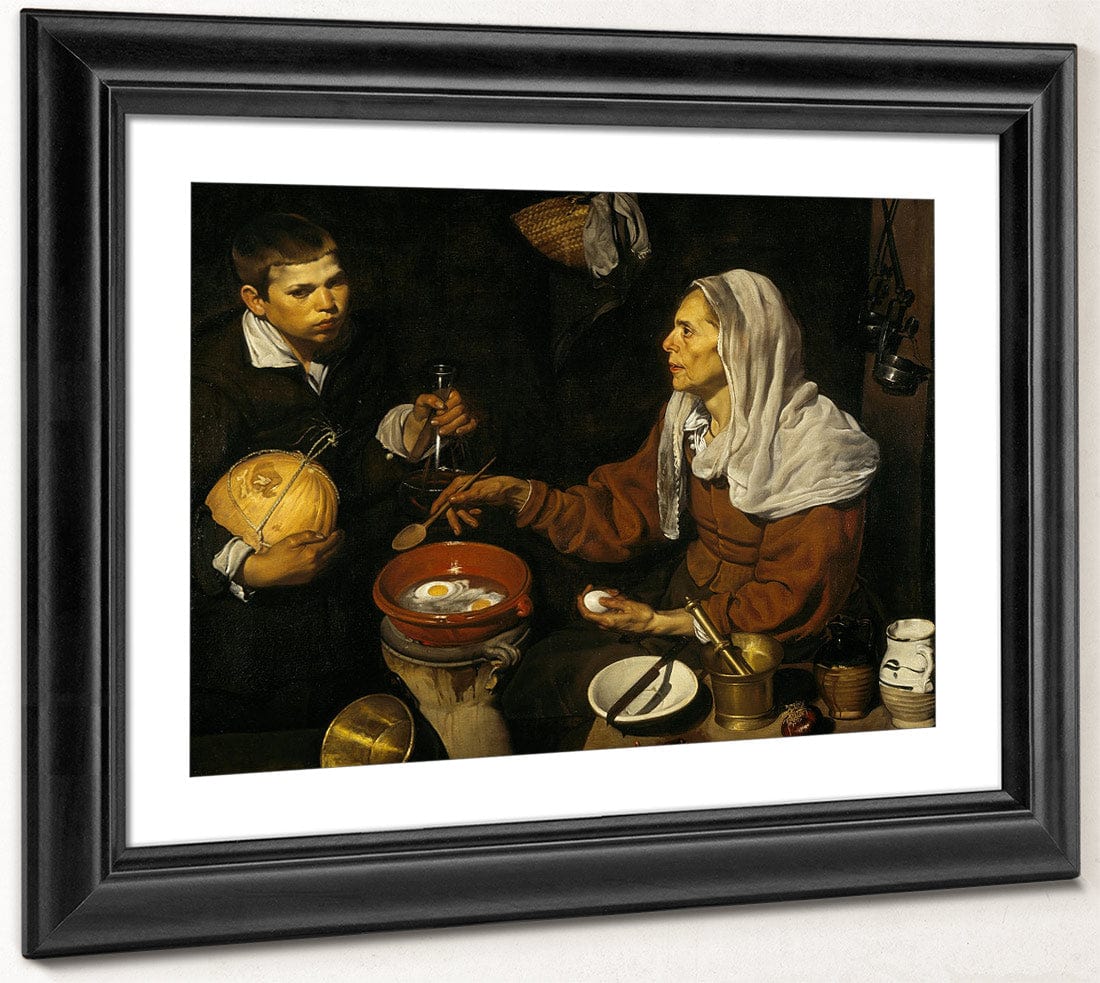 An Old Woman Cooking Eggs By Diego Velazquez - Image 4