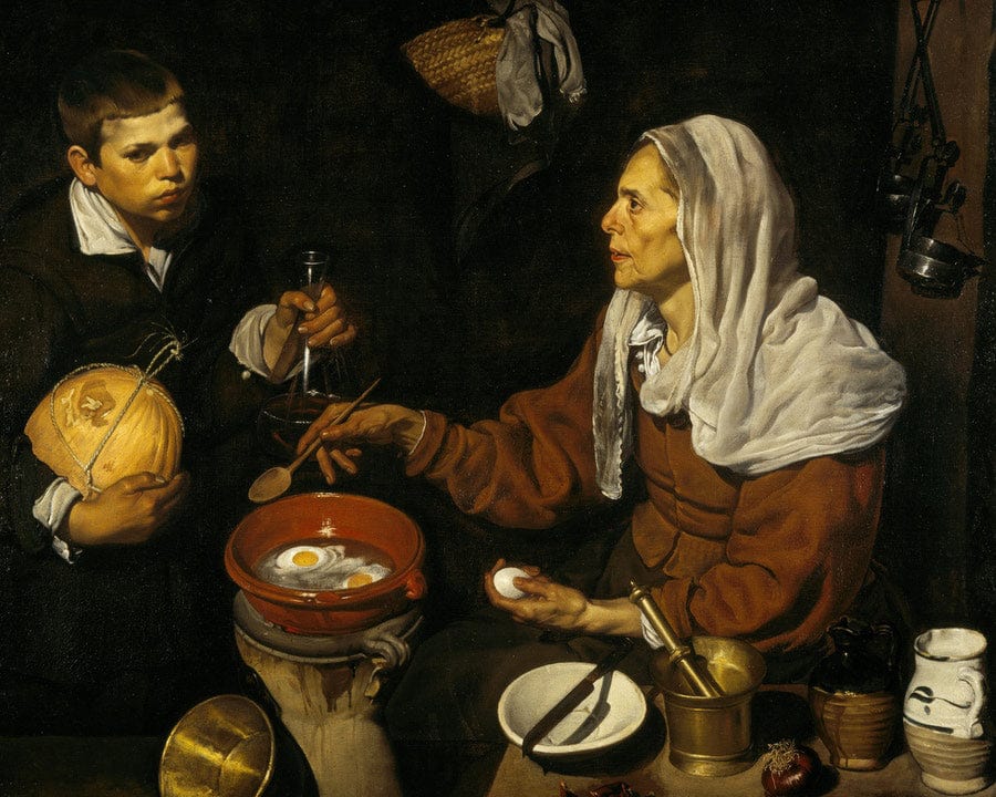 An Old Woman Cooking Eggs By Diego Velazquez - Image 7