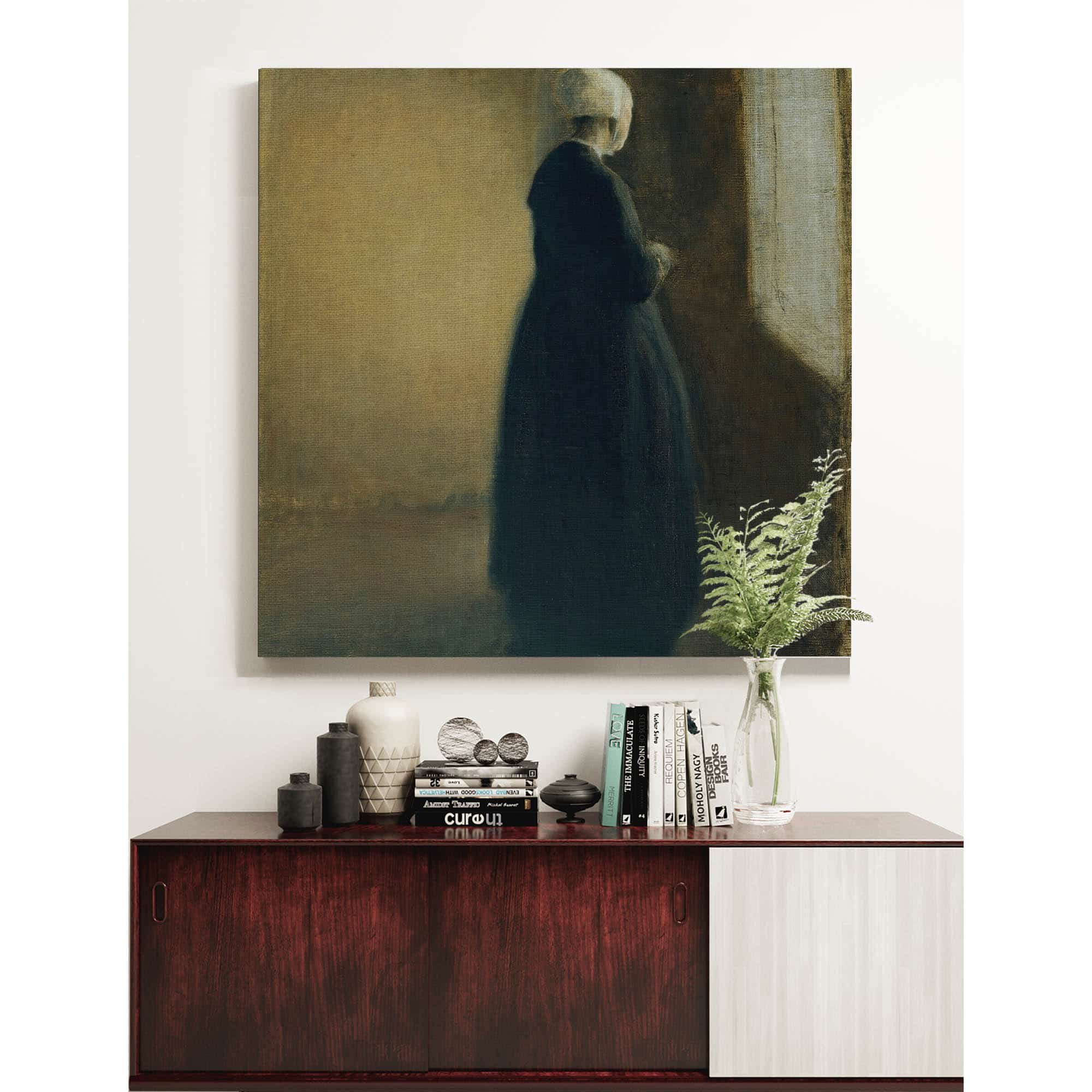 An Old Woman Standing By A Window by Vilhelm Hammershoi - Image 5