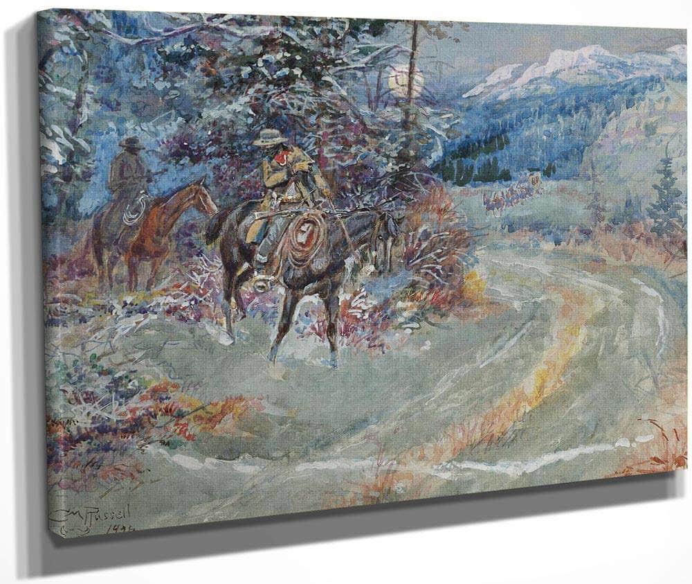 An Unscheduled Stop By Charles Marion Russell