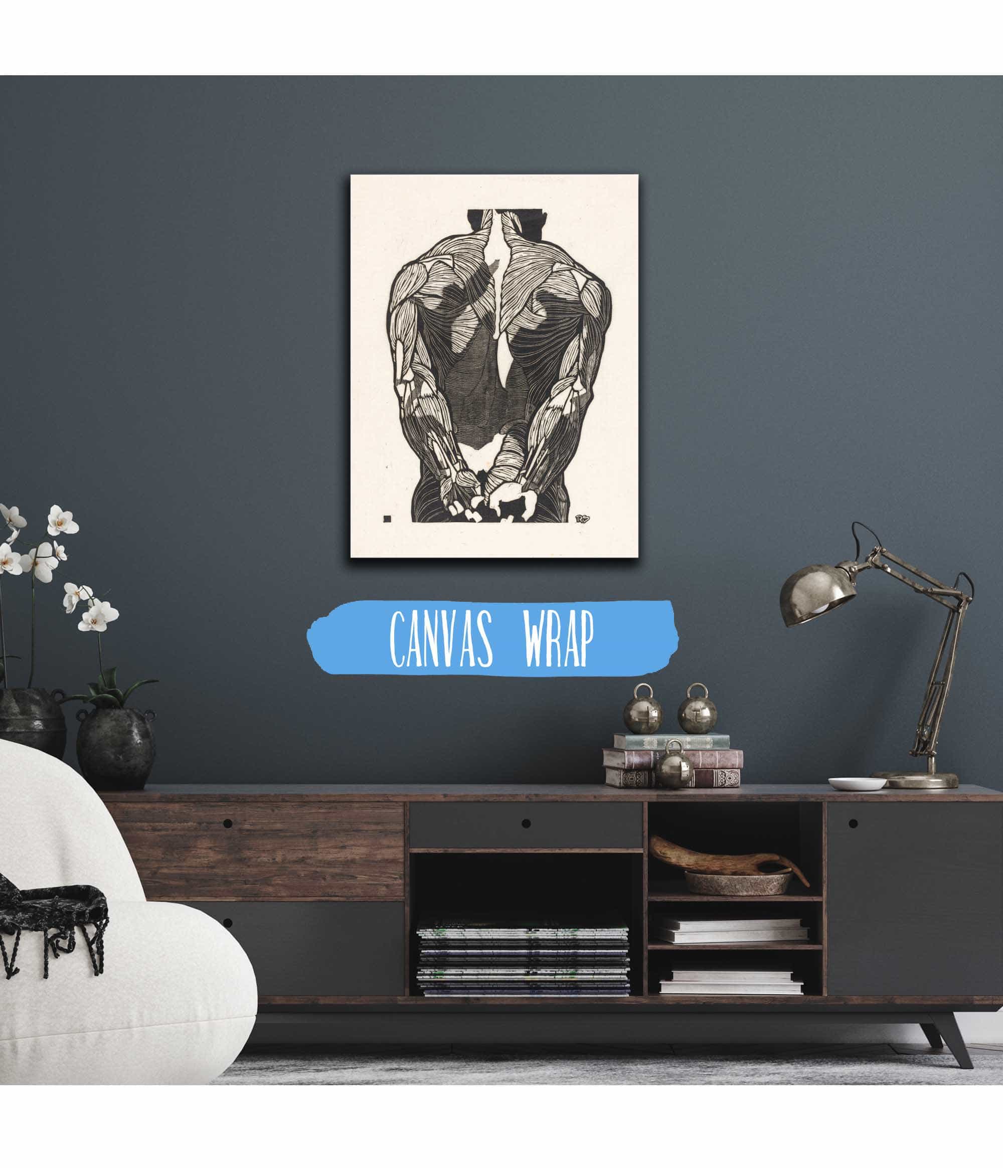 Anatomische Studie Van De Rugspieren Van Een Man by Reijer Stolk - Image 3