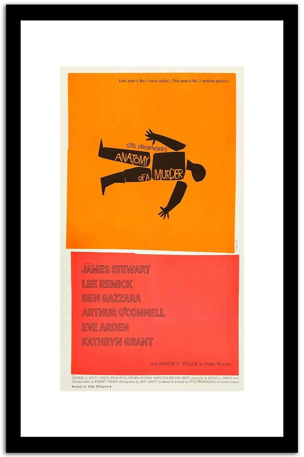 Anatomy Of The Murder Vintage Poster