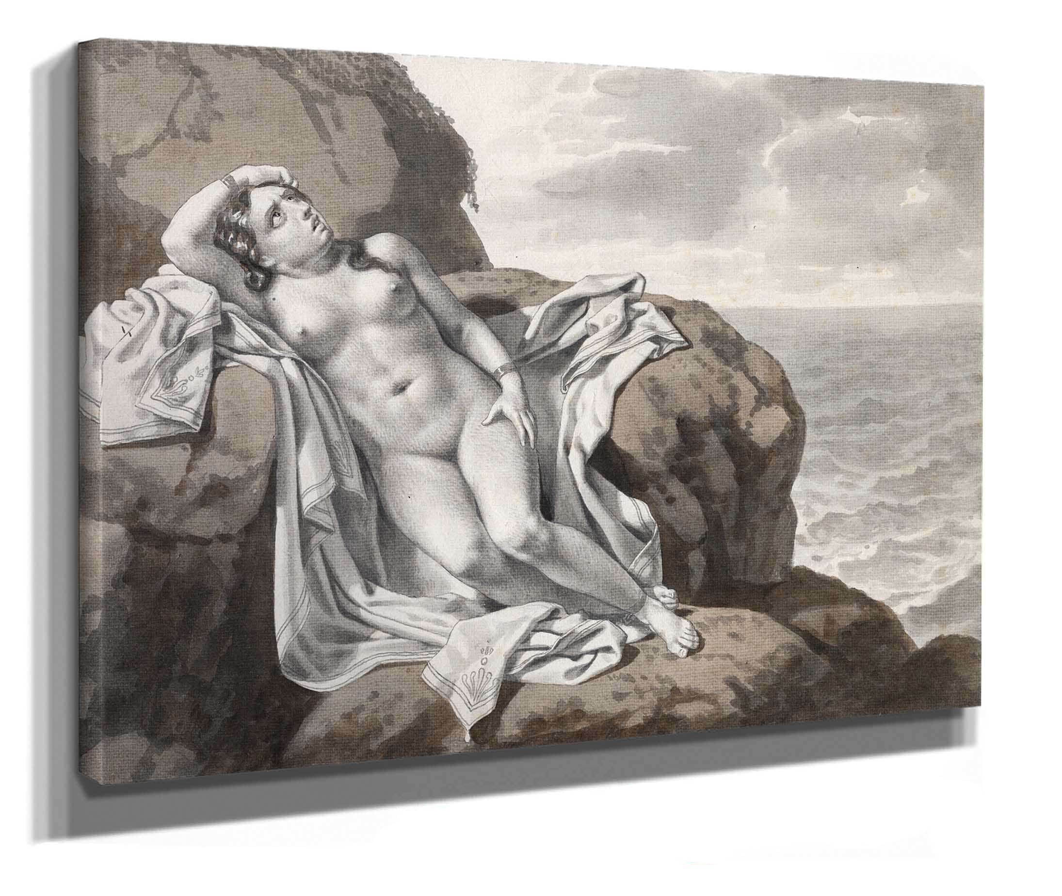 Andromeda Chained Up To A Rock by Christoffer Wilhelm Eckersberg - Image 2