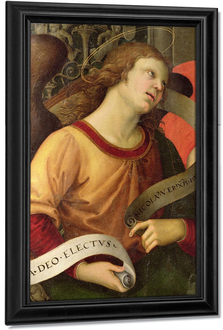 Angel From The Polyptych Of St. Nicolas Of Tolentino By Raphael - Image 7