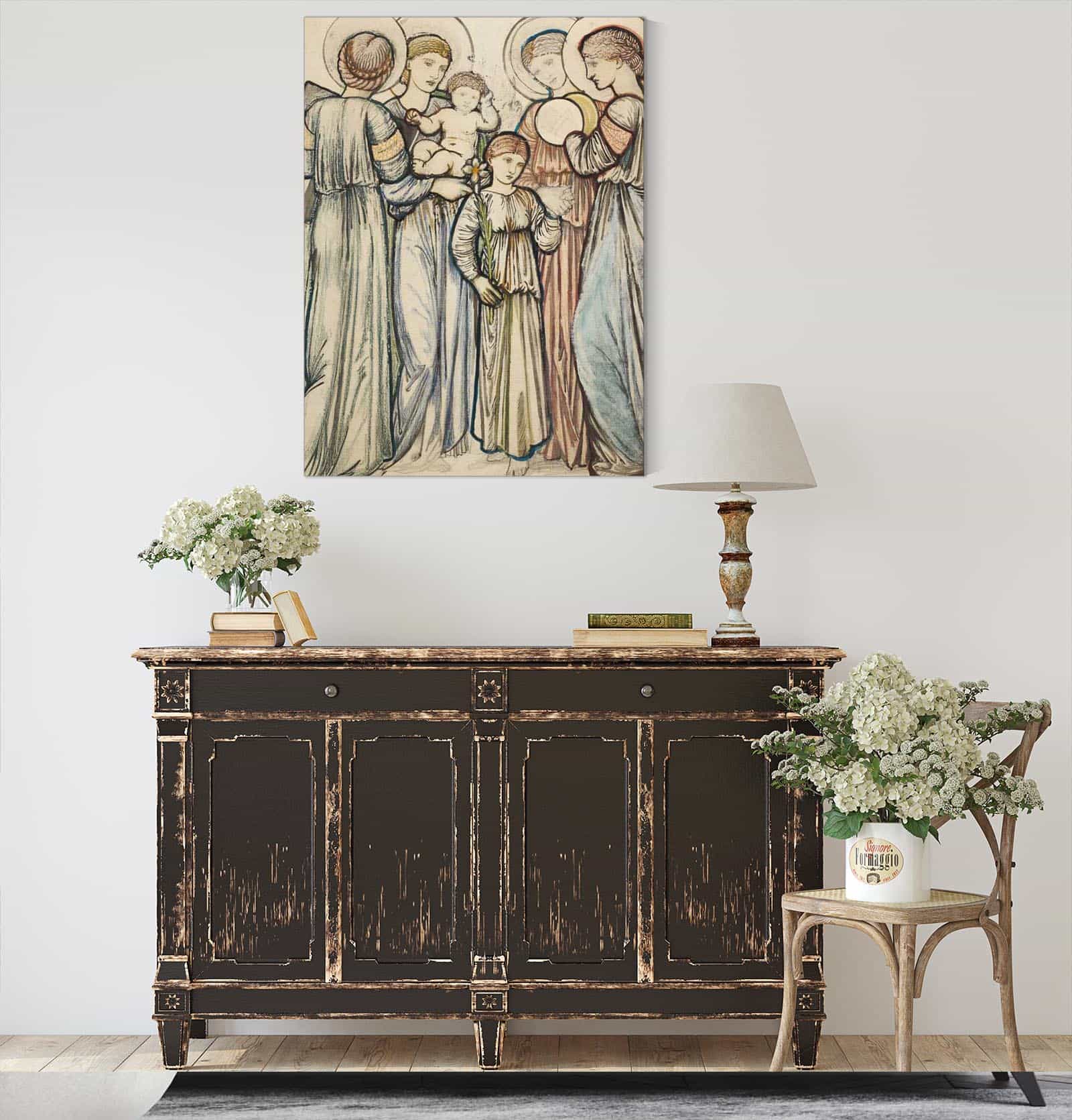 Angels And Children by Sir Edward Coley Burne Jones - Image 4