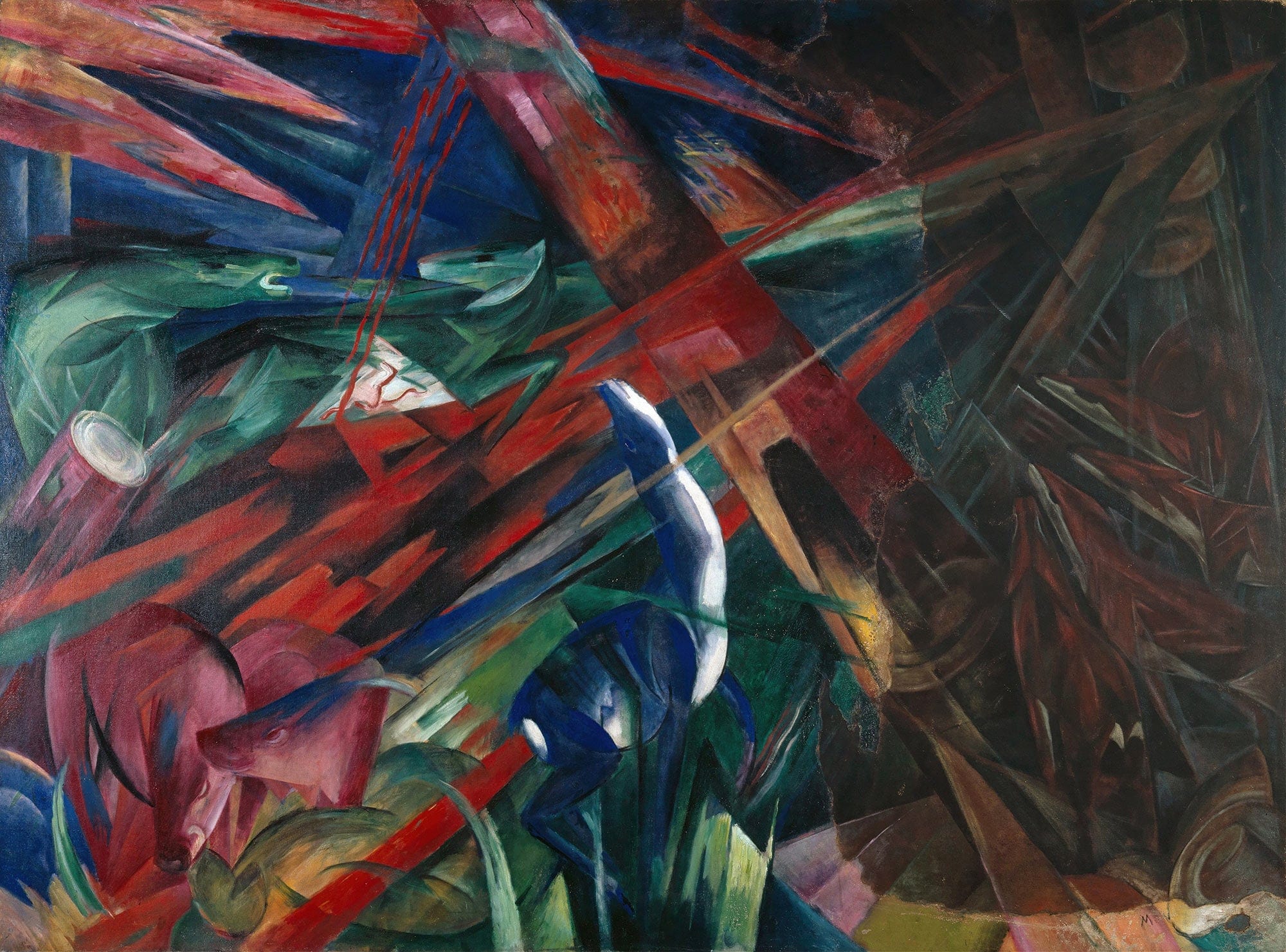 Animal Destinies The Trees Showed Their Rings The Animals Their Veins by Franz Marc - Image 2