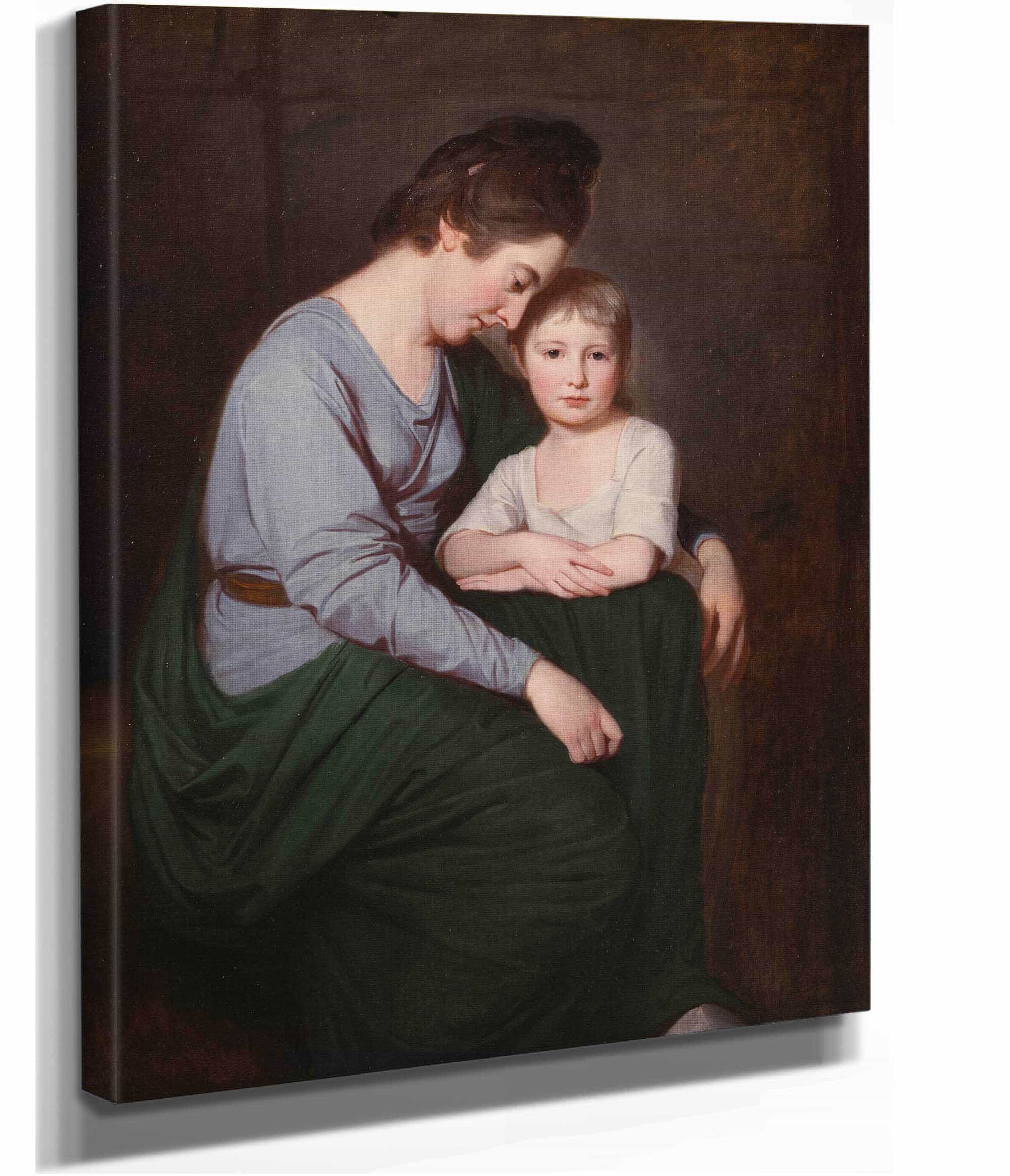 Ann Wilson With Her Daughter Sybil by George Romney - Image 2
