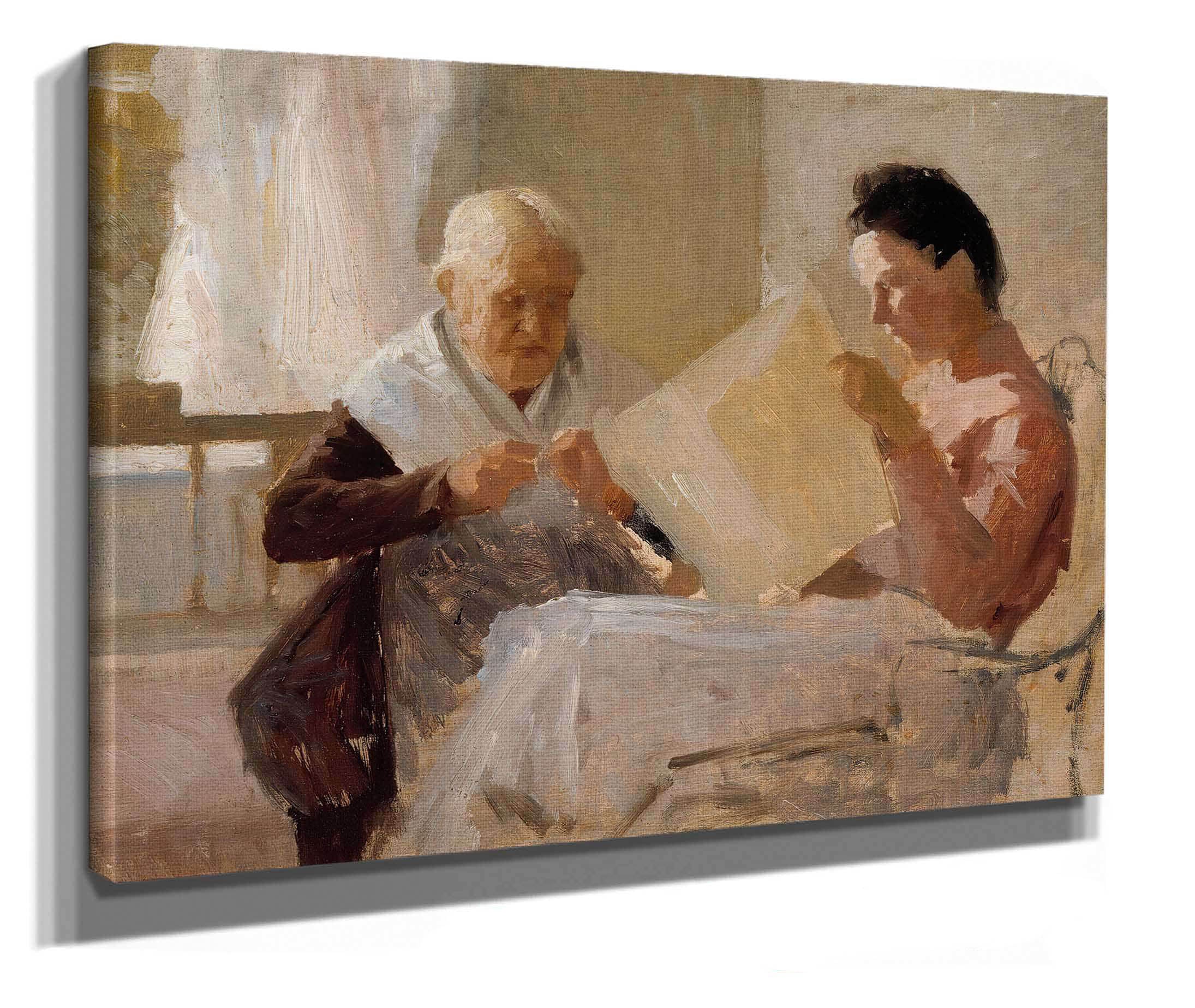 Annie Edelfelt With Fredrika Snygg by Albert Edelfelt - Image 2