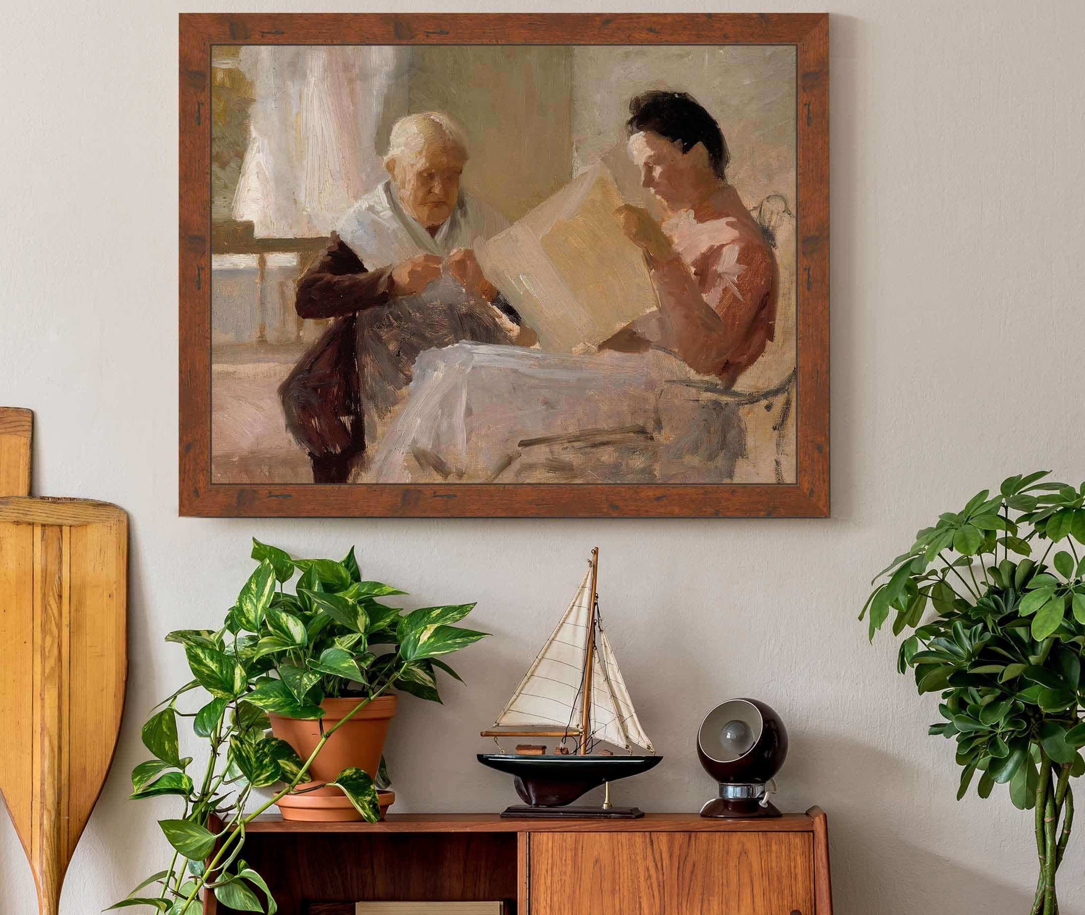 Annie Edelfelt With Fredrika Snygg by Albert Edelfelt - Image 3