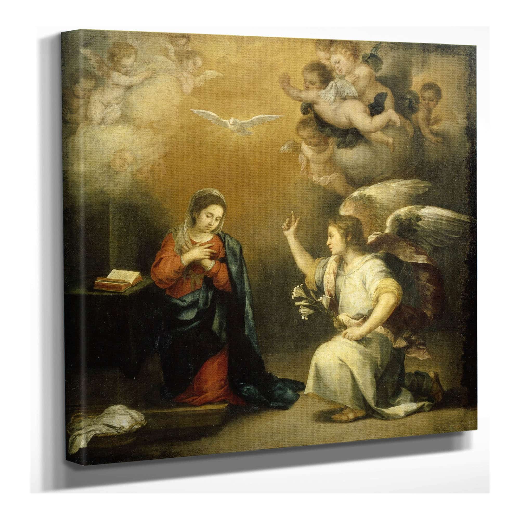 Annunciation To The Virgin by Bartolome Esteban Murillo