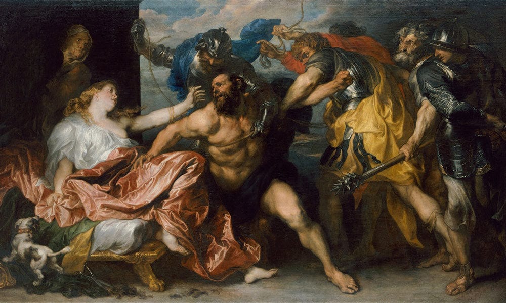 Anthony Van Dyck Samson And Delilah 1630 By Anthony Van Dyck - Image 7