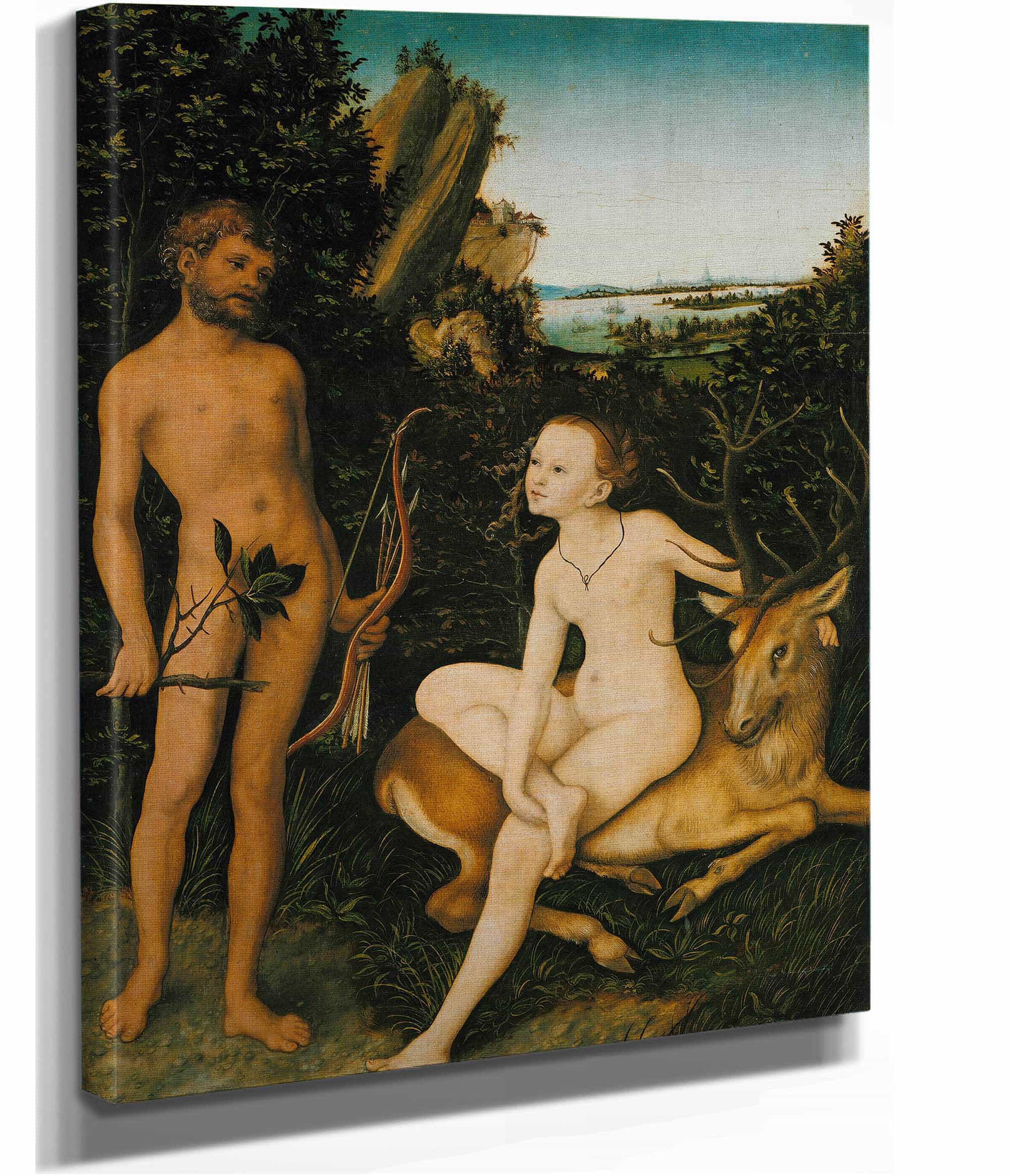 Apollo And Diana by Lucas Cranach The Elder - Image 2