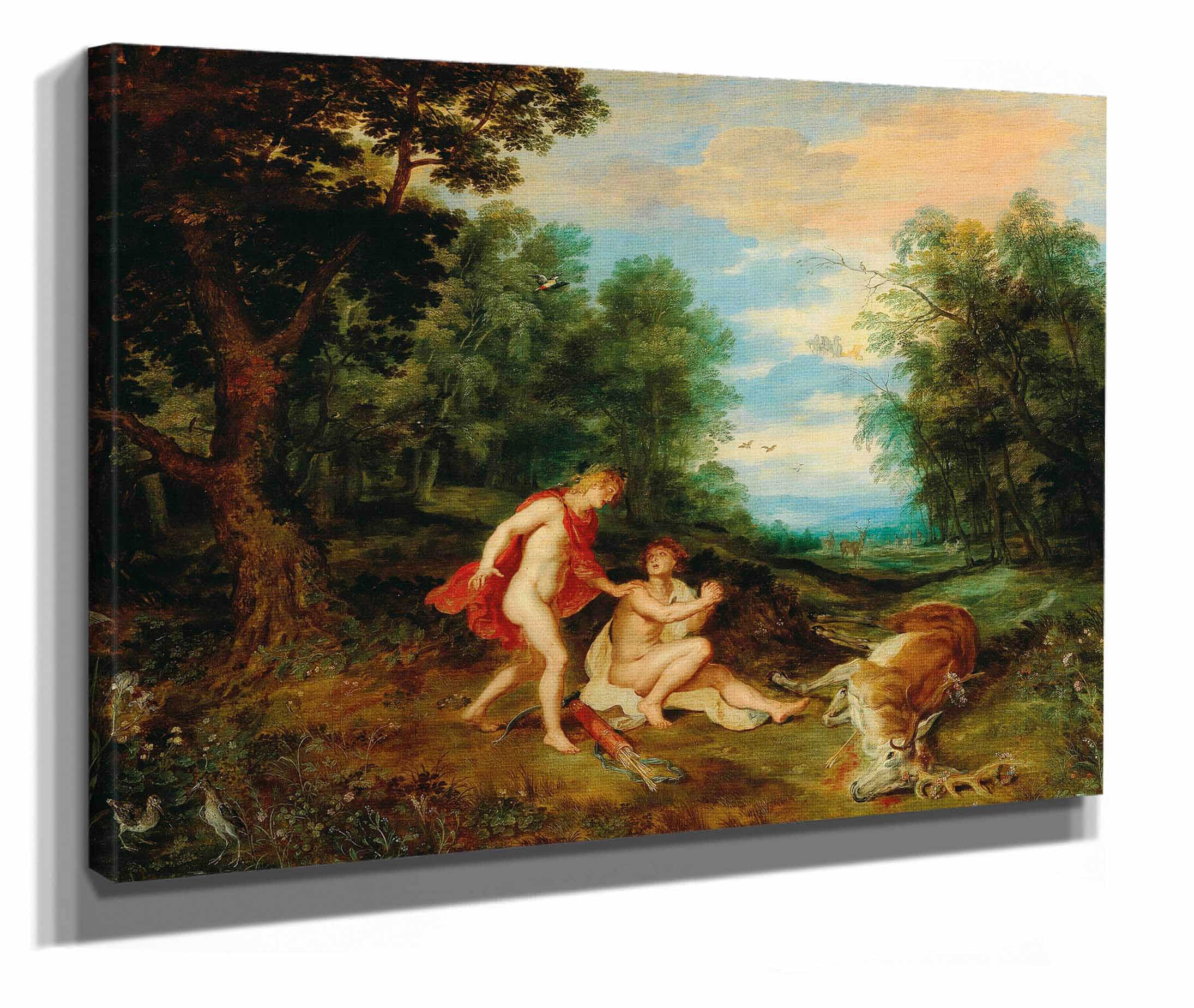 Apollo Comforting Cyparissus by Jan Brueghel The Younger - Image 2