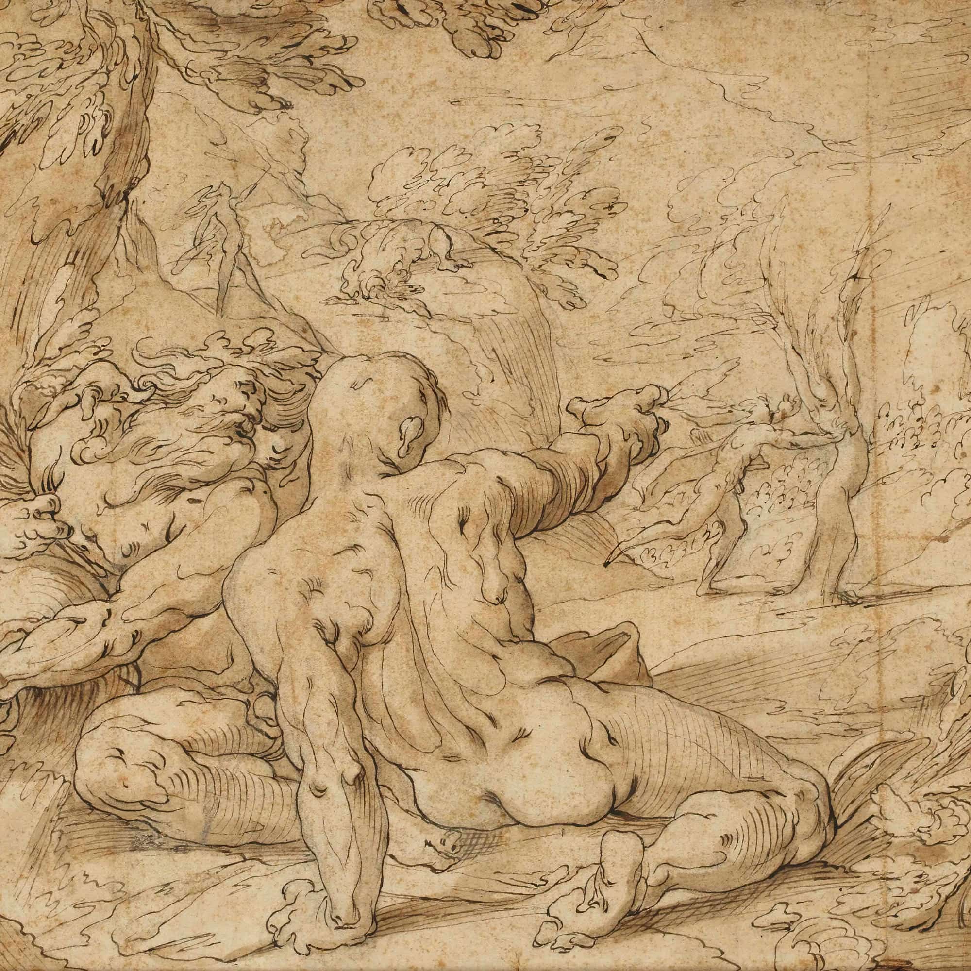 Apollon Poursuivant Daphne by Abraham Bloemaert - Image 4