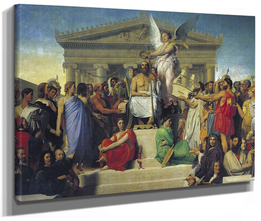 Apotheosis Of Homer By Jean Auguste Dominique Ingres