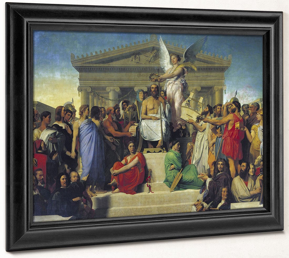 Apotheosis Of Homer By Jean Auguste Dominique Ingres - Image 8