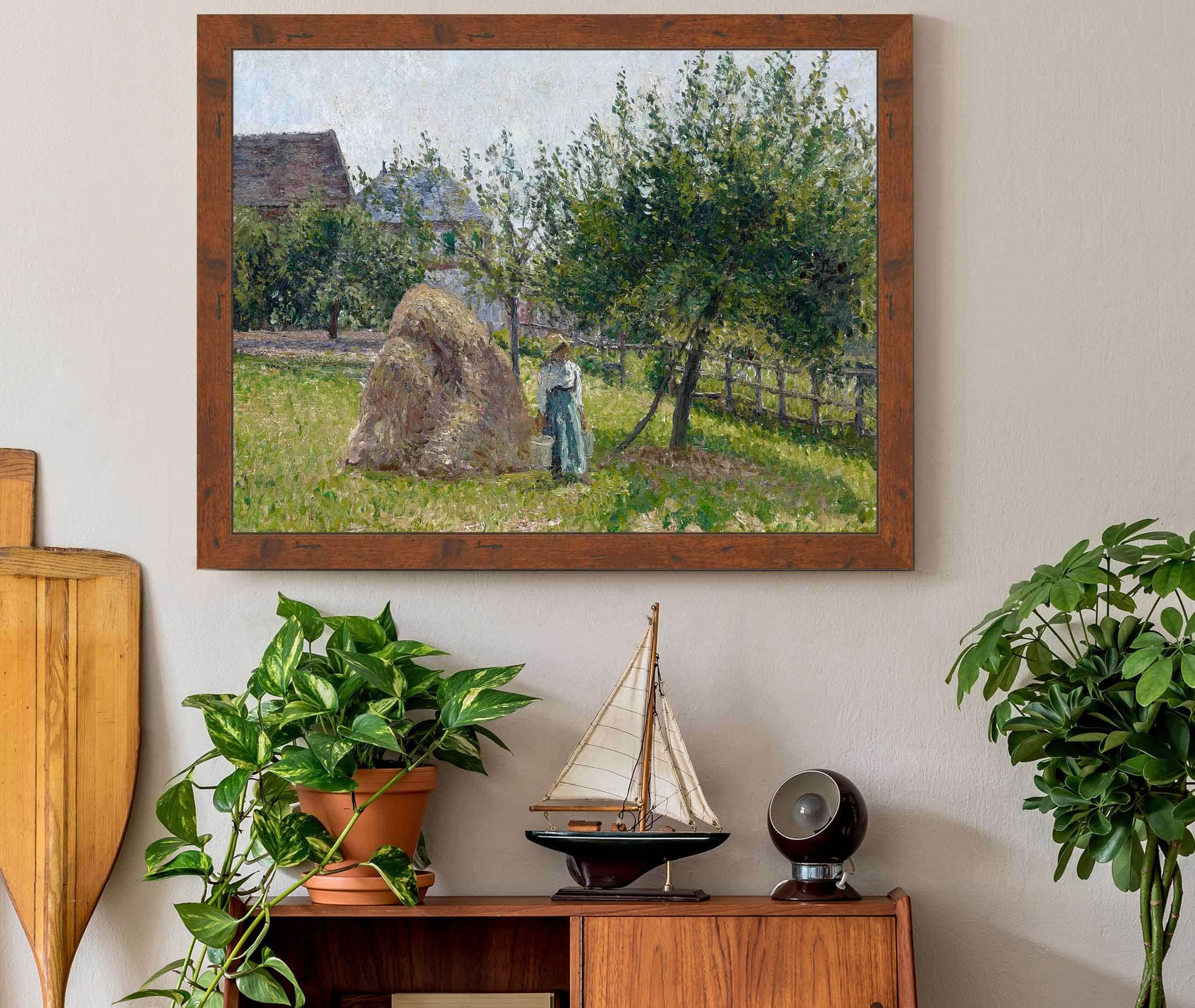 Apple Trees In Eragny Sunny Morning by Camille Pissarro - Image 3