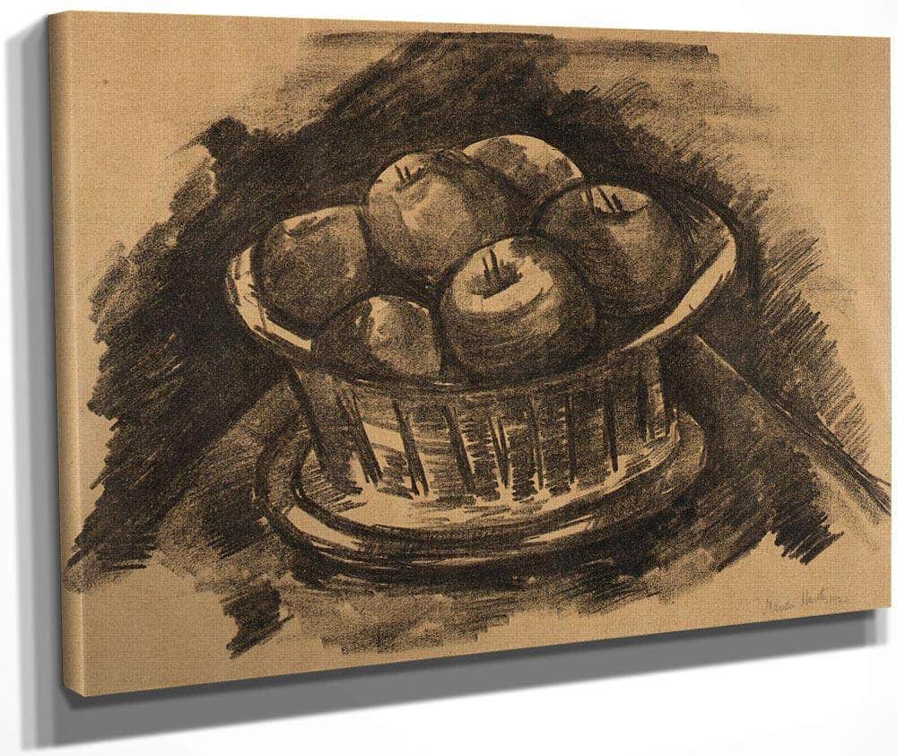 Apples In Basket By Marsden Hartley