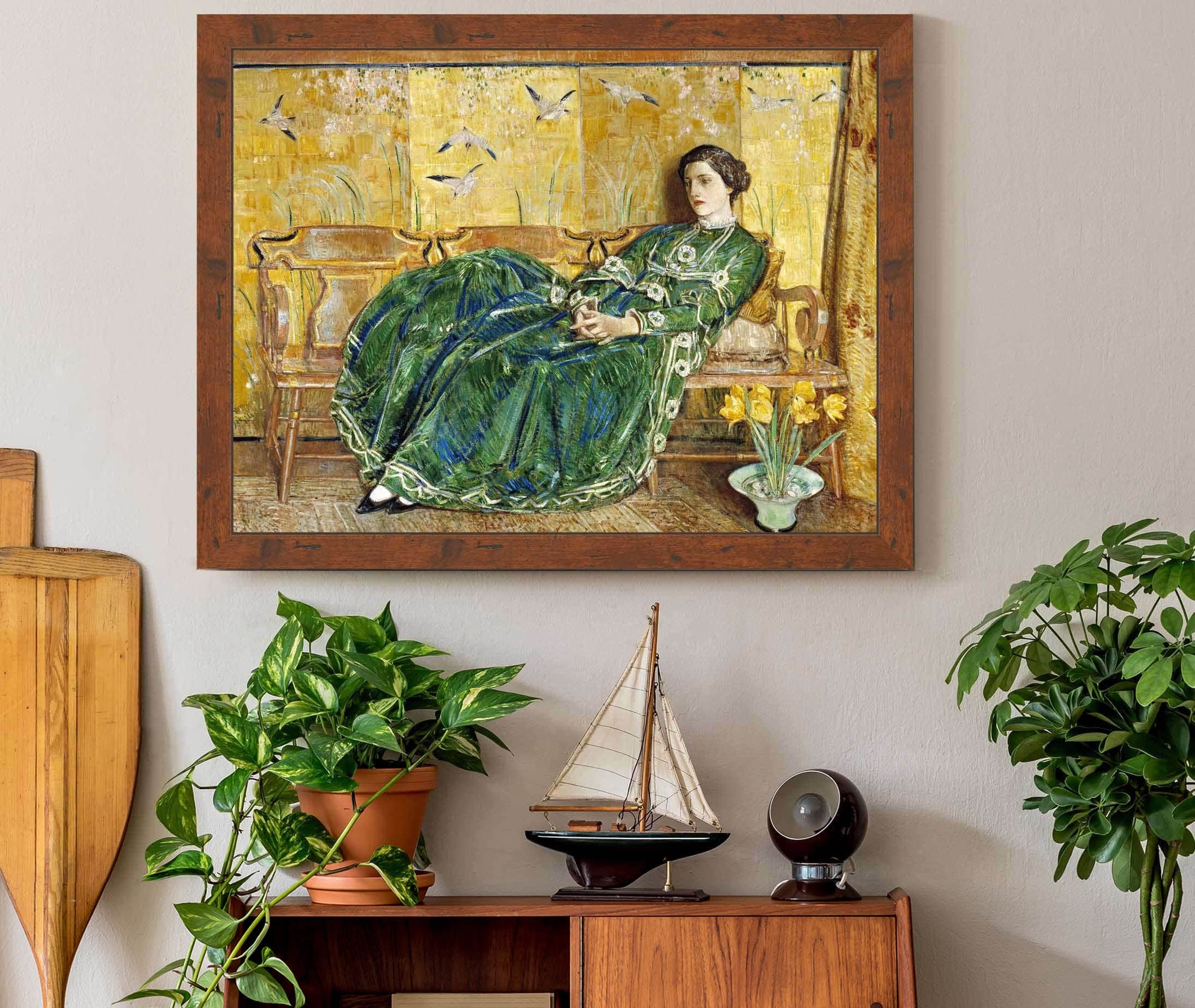 April The Green Gown by Childe Hassam - Image 3
