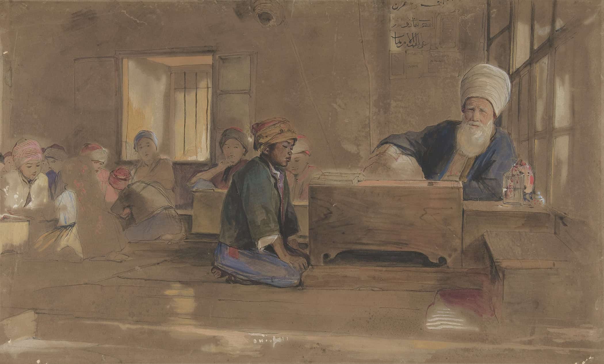 Arab School by John Frederick Lewis - Image 2