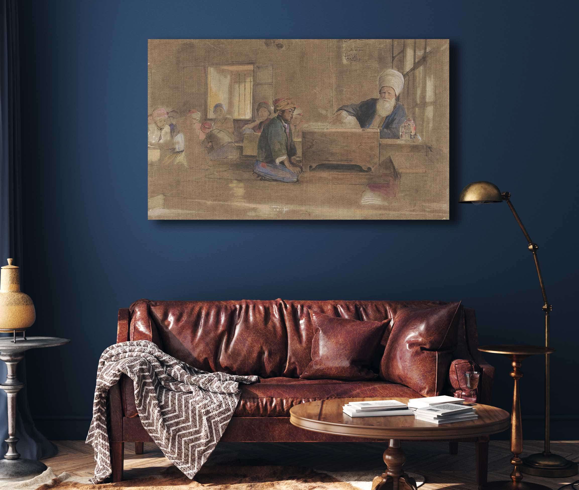 Arab School by John Frederick Lewis - Image 4