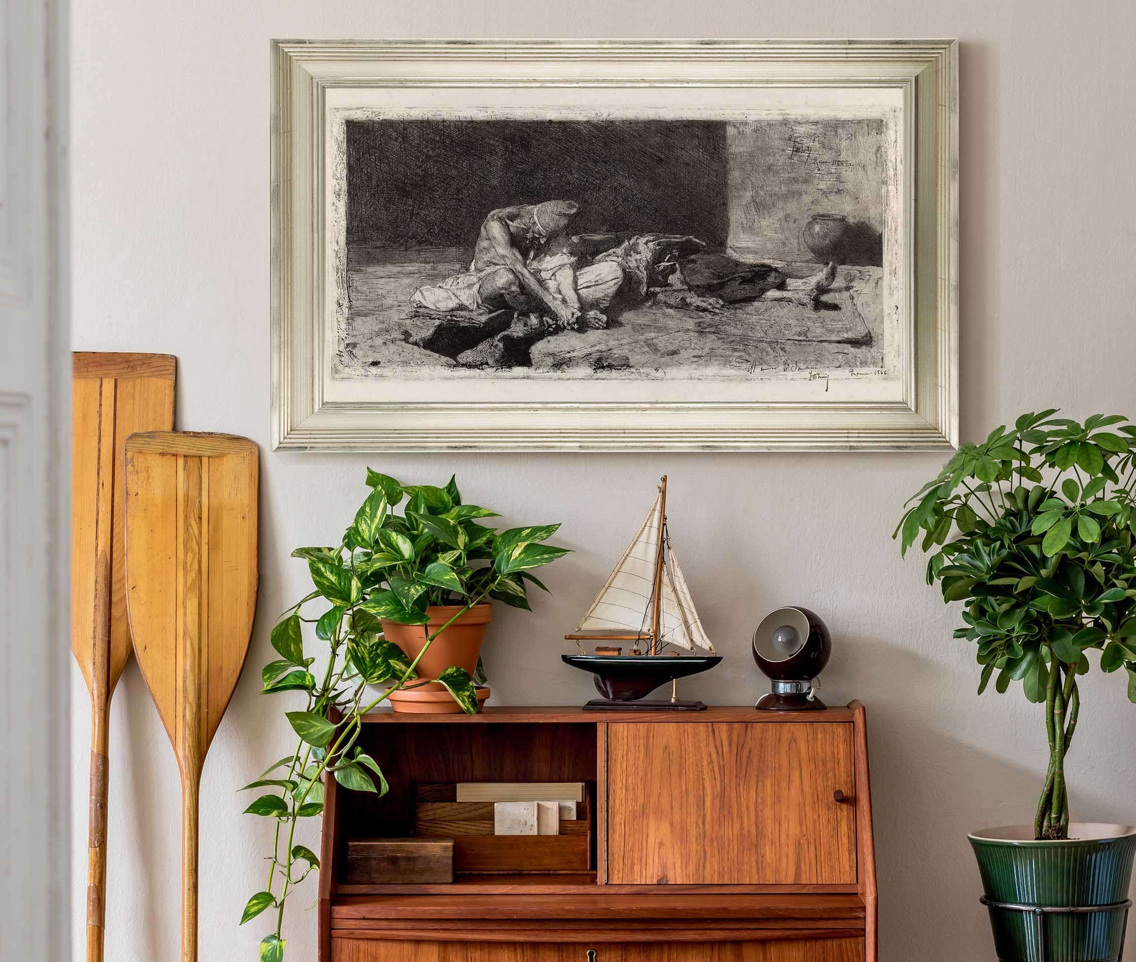 Arab Watching Over The Body Of A Friend by Mariano Fortuny Marsal - Image 6