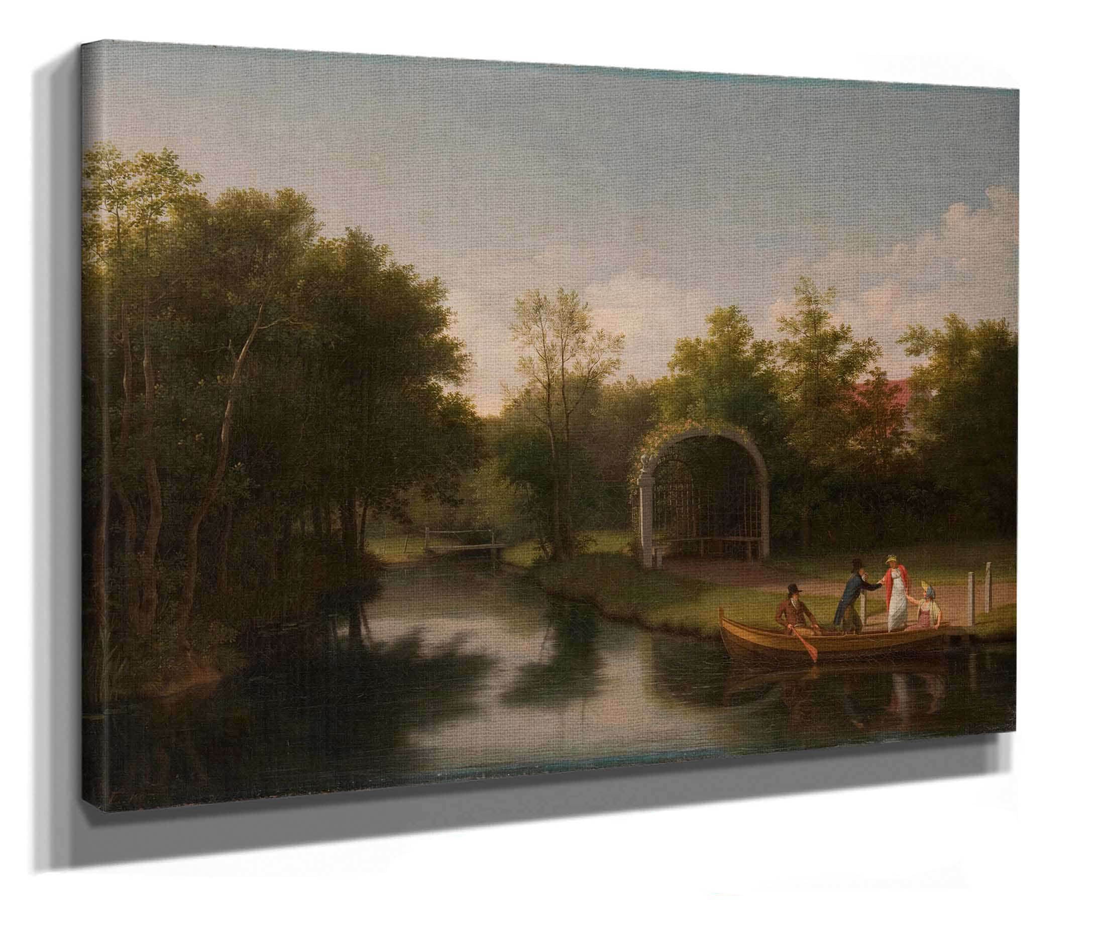 Arbour In The Park Of Sanderumgard Manor by Christoffer Wilhelm Eckersberg - Image 2