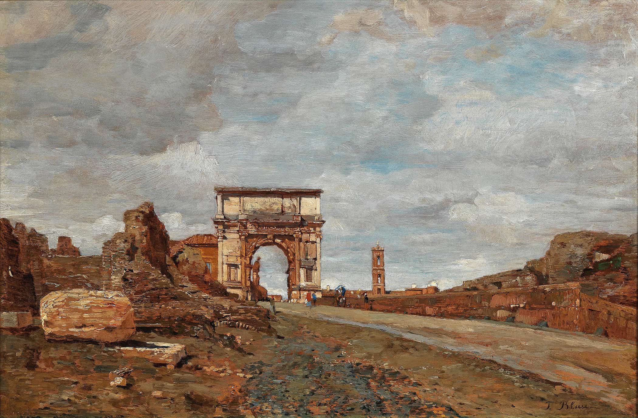 Arch Of Titus Vespasian by Tina Blau - Image 2
