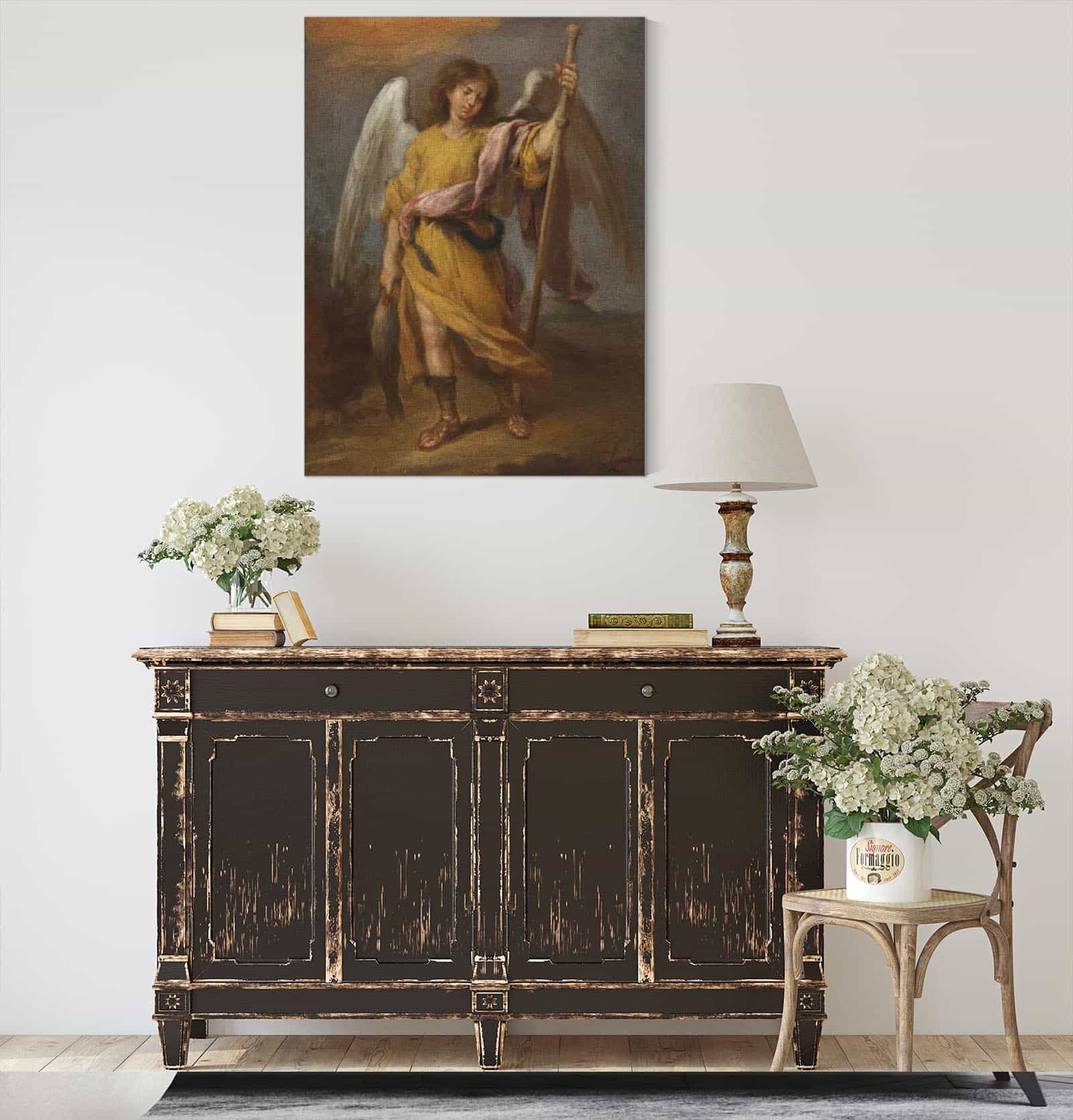 Archangel Raphael by Bartolome Esteban Murillo - Image 4